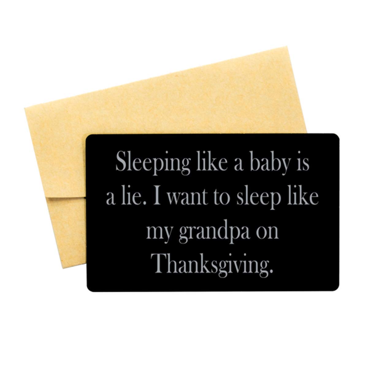 Black Aluminum Card - Mother & Son Wedding Gift from Mom | MD079 | Elegant Keepsake for Special Occasions