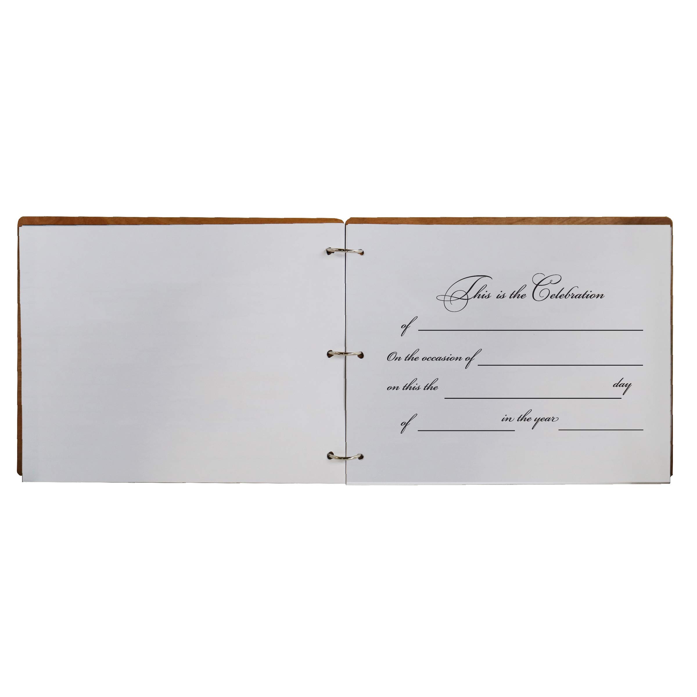 LifeSong Milestones Personalized 60th Wedding Anniversary Guest Book for Couples - Elegant Wooden Walnut Keepsake for 60 Years of Marriage Celebration | Perfect for Anniversary Parties, Gift Registry & Cherished Memories