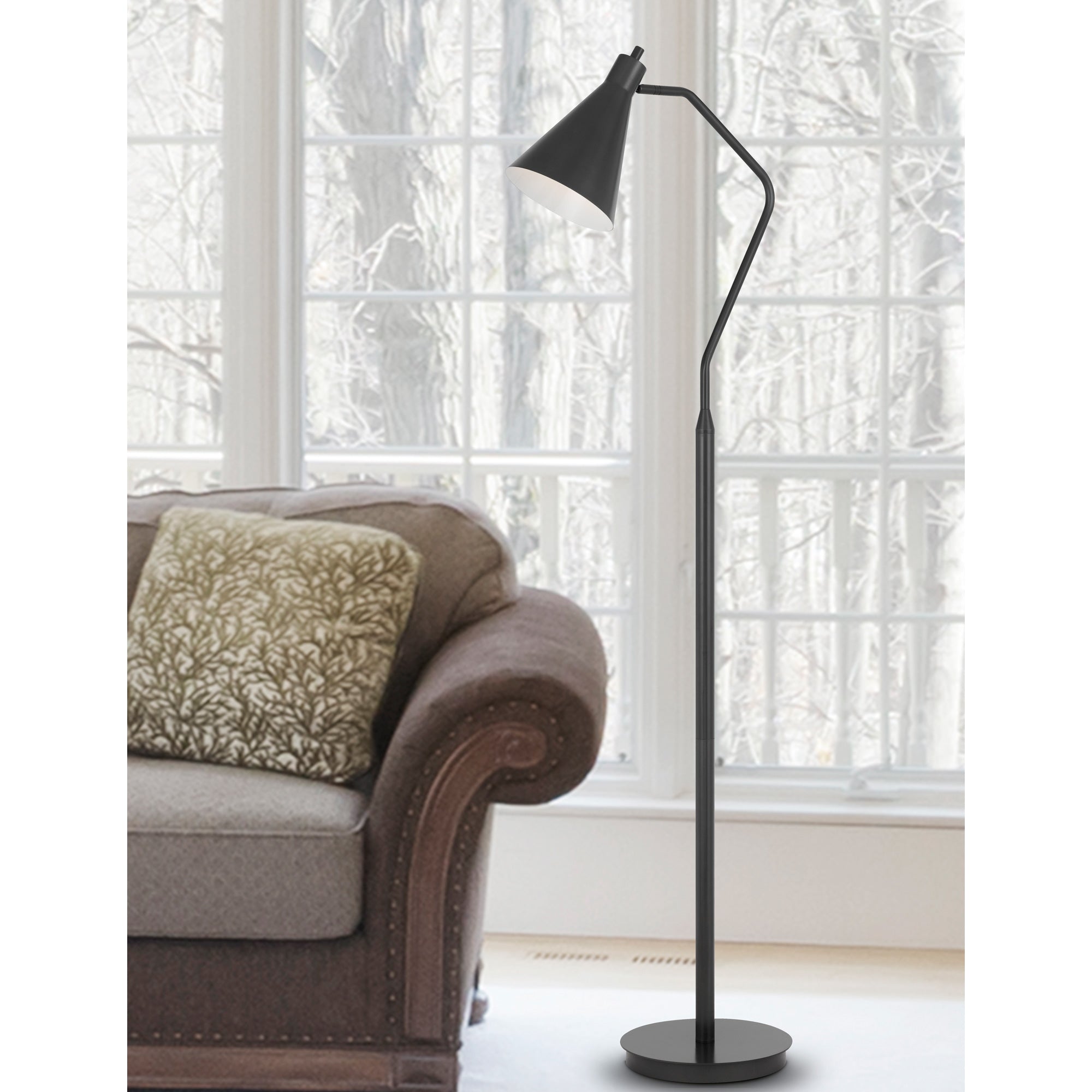 Modern Capstone Floor Lamp - Adjustable LED Standing Light for Living Room, Bedroom & Office - Warm White & Cool White Lighting Options - Perfect for Reading, Working & Relaxing