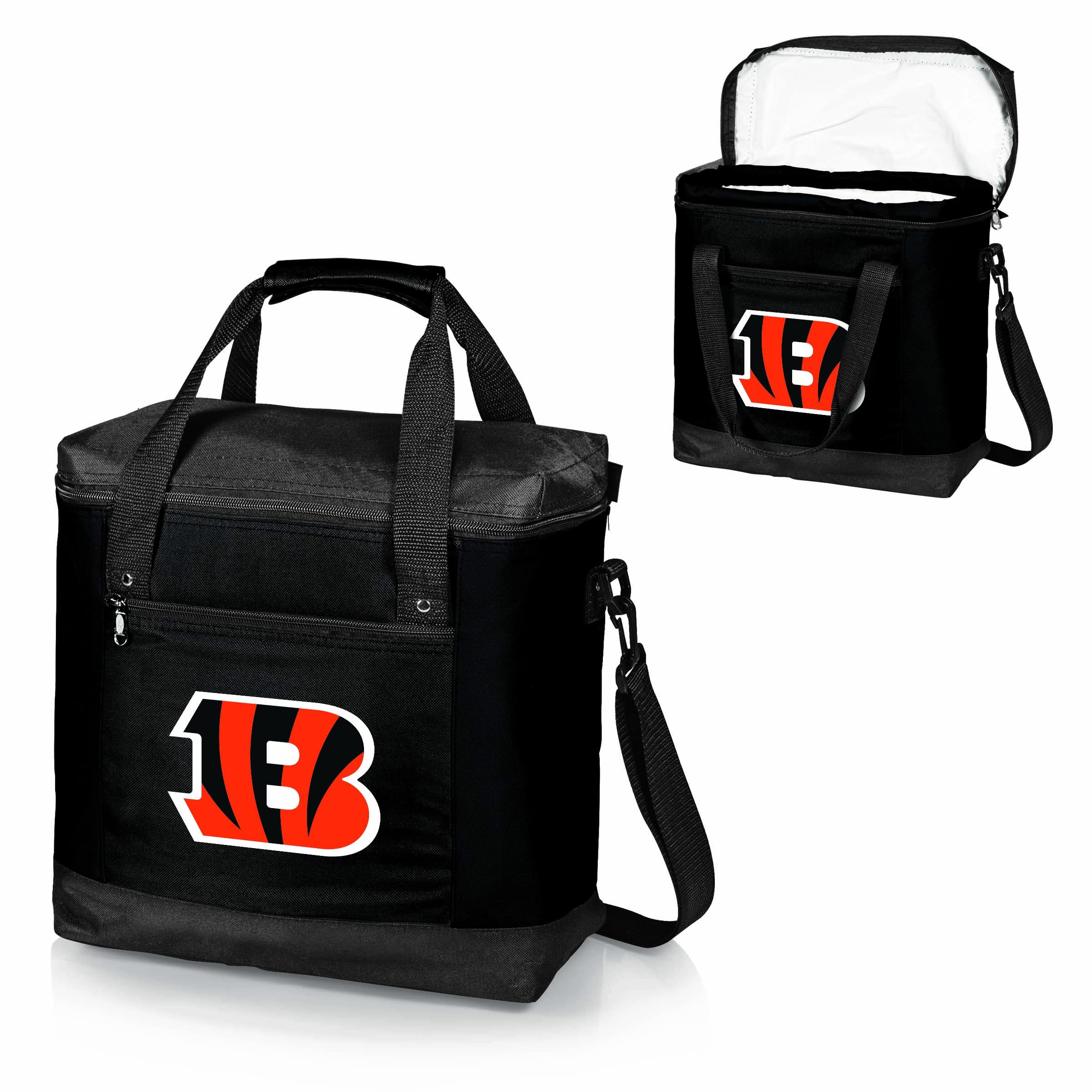 PICNIC TIME NFL Montero Insulated Tote Cooler Bag - Portable Soft-Sided Picnic Cooler with Shoulder Strap - Officially Licensed NFL Team Logo (Black) - Perfect for Tailgating, Beach Trips, Camping & Outdoor Events