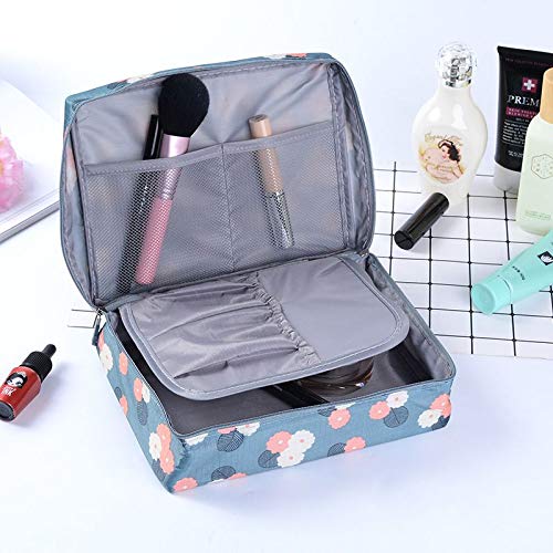 Portable Waterproof Travel Makeup Bag for Women - Cosmetic Organizer & Toiletry Pouch (Wine Red) - Perfect for Vacation, Gym, and Daily Essentials Storage