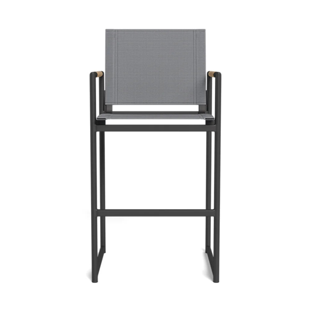 Lightweight Aluminum Outdoor Counter Stool - Rust-Resistant & Weatherproof Bar Stool for Patio, Deck, Poolside & Backyard Dining
