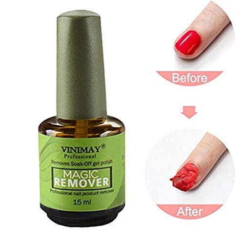 Professional Nail Gel Magic Remover - Soak Off UV Gel Polish & Acrylic Nails | Quick & Easy Nail Art Primer & Degreaser | Perfect for Salon & Home Manicures