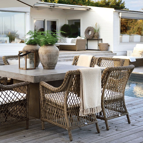 Artwood Marbella Outdoor Dining Chair - Weather-Resistant Patio Furniture for Garden, Poolside & Backyard - Comfortable & Durable Dining Set Chairs
