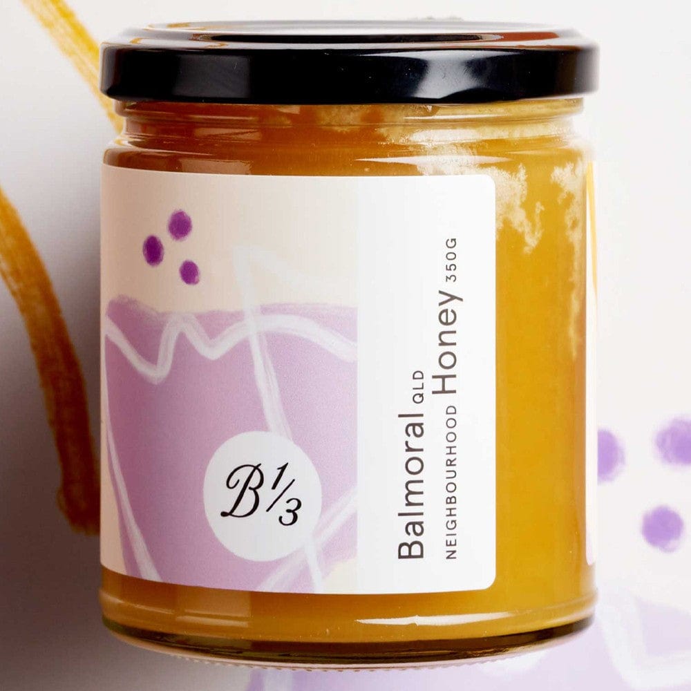 Bee One Third Raw Unfiltered Honey 350g - Pure, Natural & Organic Honey for Tea, Baking & Healthy Lifestyle