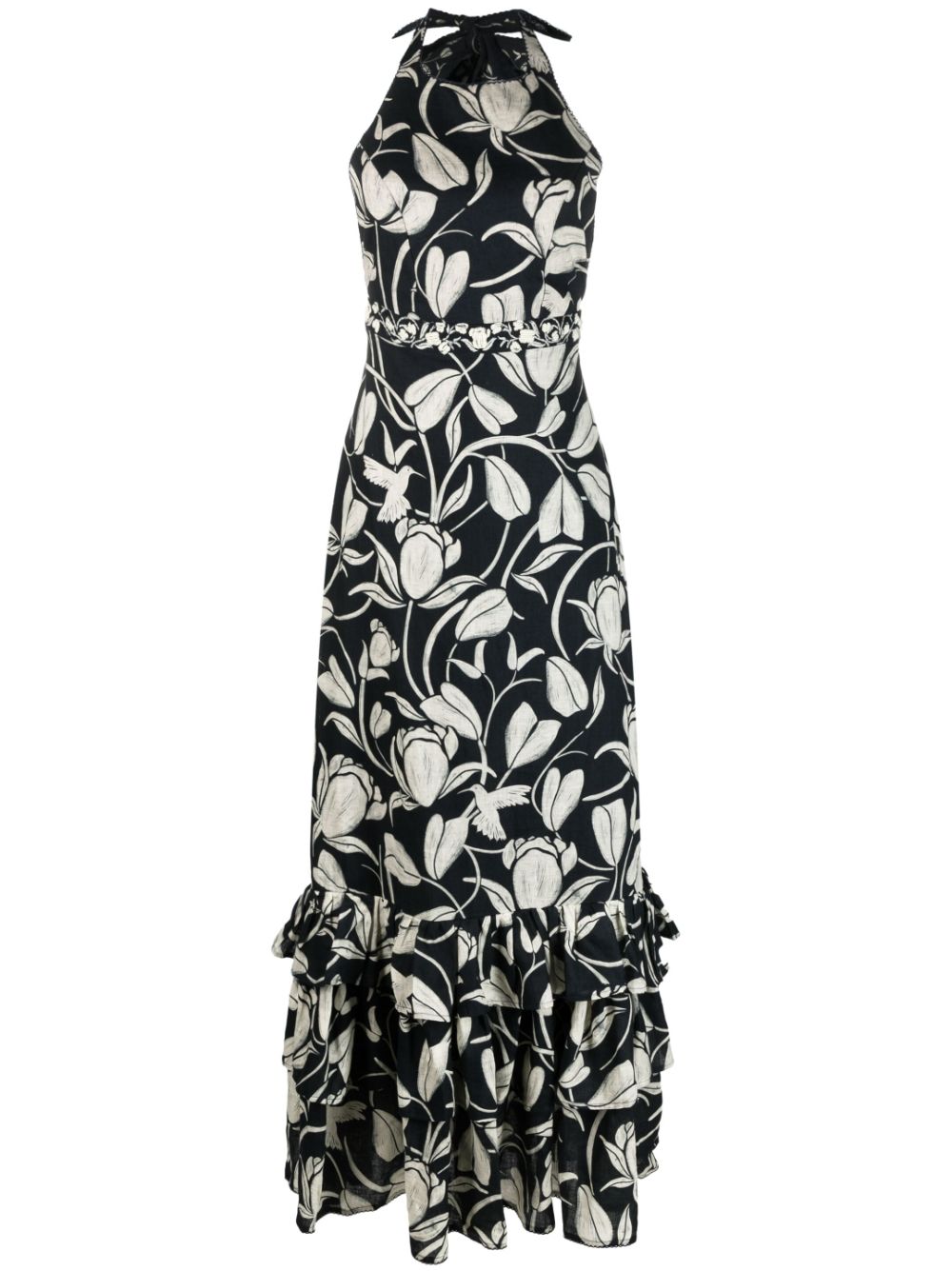 Agua by Agua Bendita Women's Blue Dresses - Elegant Flowy Summer Dress for Beach Vacation & Party Wear