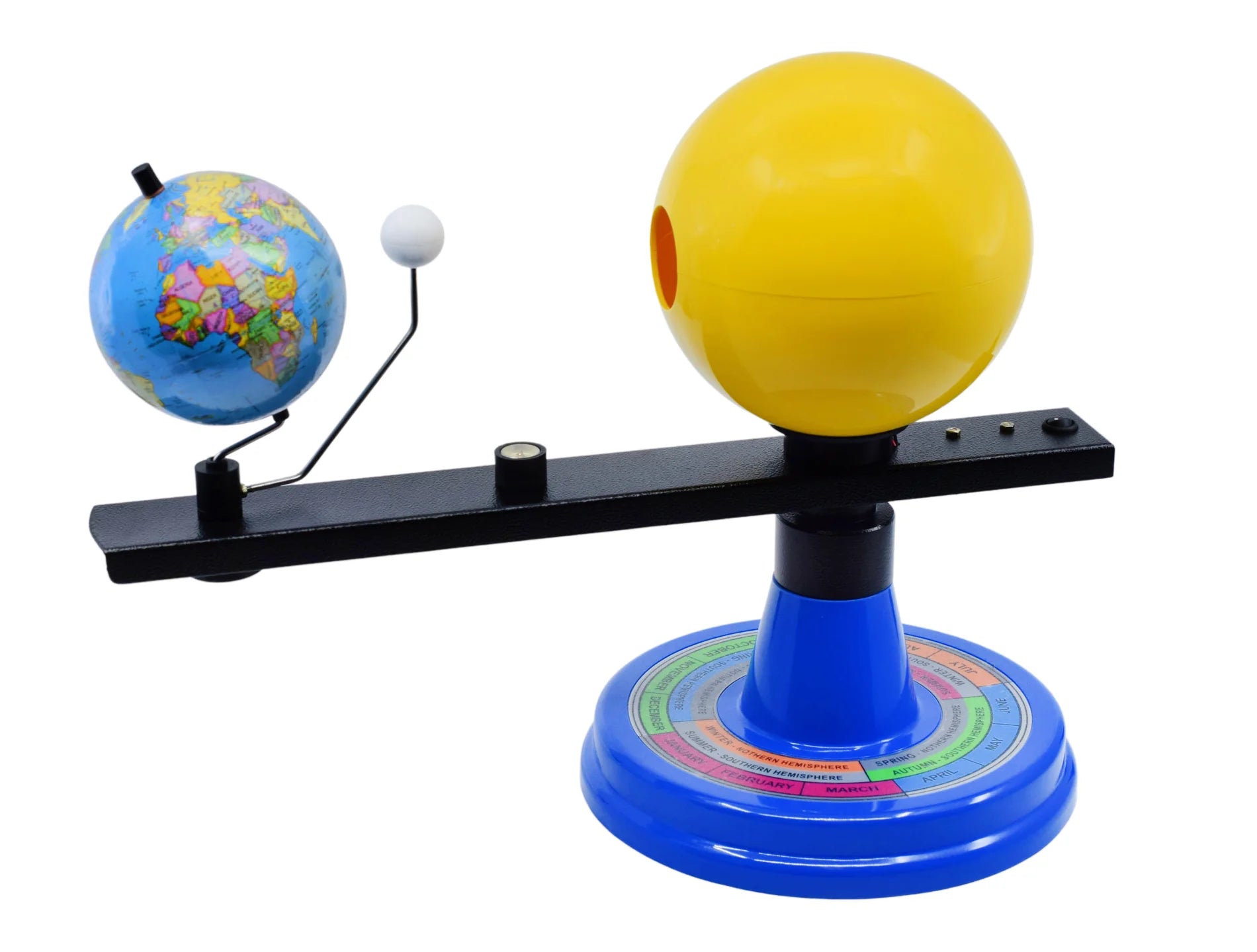 Eisco Sun Earth Moon Orbiter Model - Solar System Science Kit for Kids & Classroom Astronomy Education - Perfect for Learning Planetary Motion & Space Exploration
