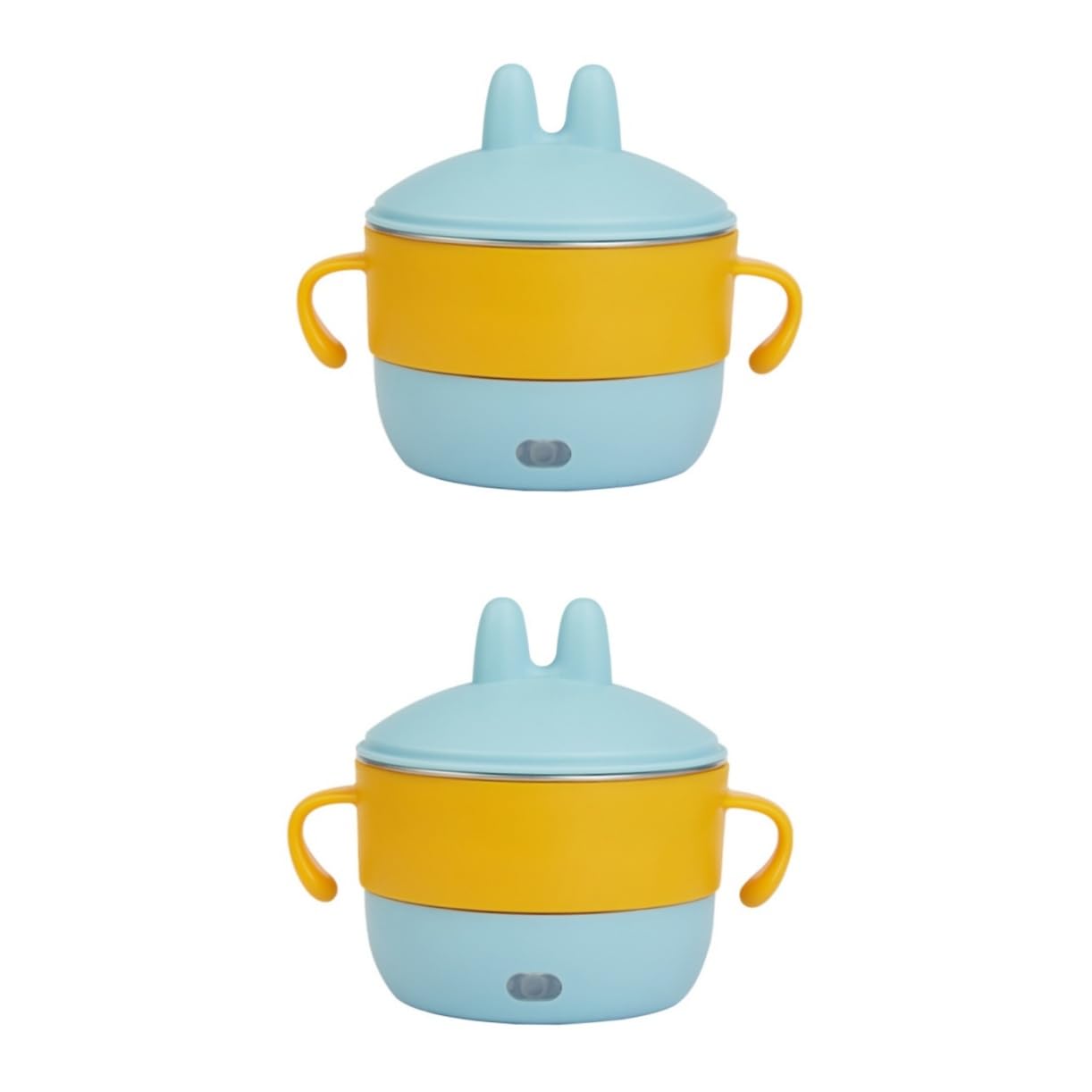Kichvoe 2-Pack Insulated Baby Food Bowls with Detachable Suction Base - BPA-Free Toddler Feeding Bowls for Infants & Kids - Perfect for High Chairs, Travel & Mess-Free Mealtime