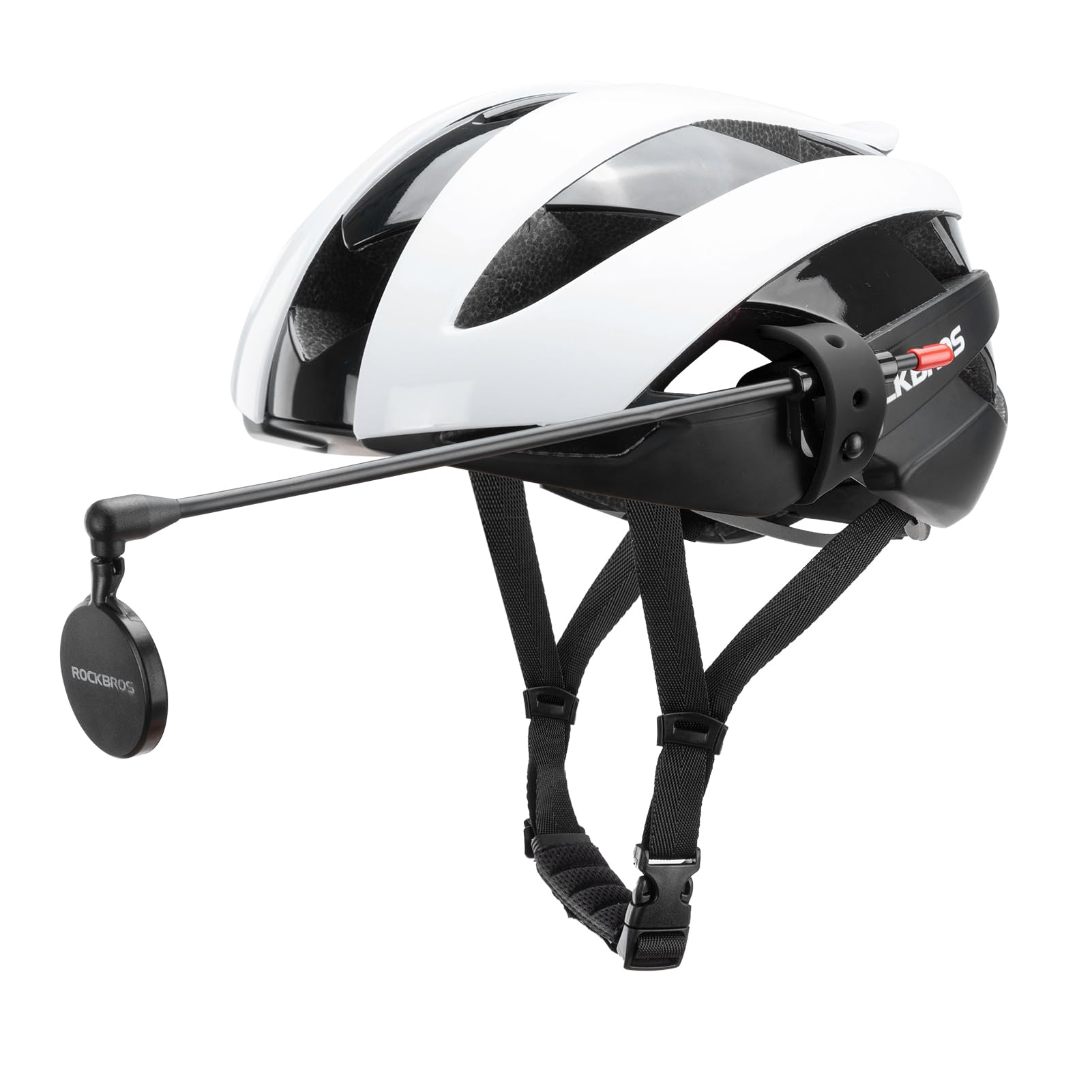 ROCKBROS 2024 Latest Bike Helmet Mirror - HD Convex Lens Bicycle Safety Mirror for Most Helmets | Cycling Accessories for Road & Mountain Biking Safety