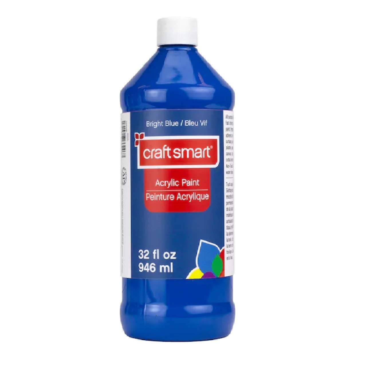 Craft Smart Acrylic Paint - 32 oz Pool Blue - Premium Non-Toxic Acrylic Paint for Artists & DIY Crafts - Perfect for Canvas Painting, Home Decor & School Projects
