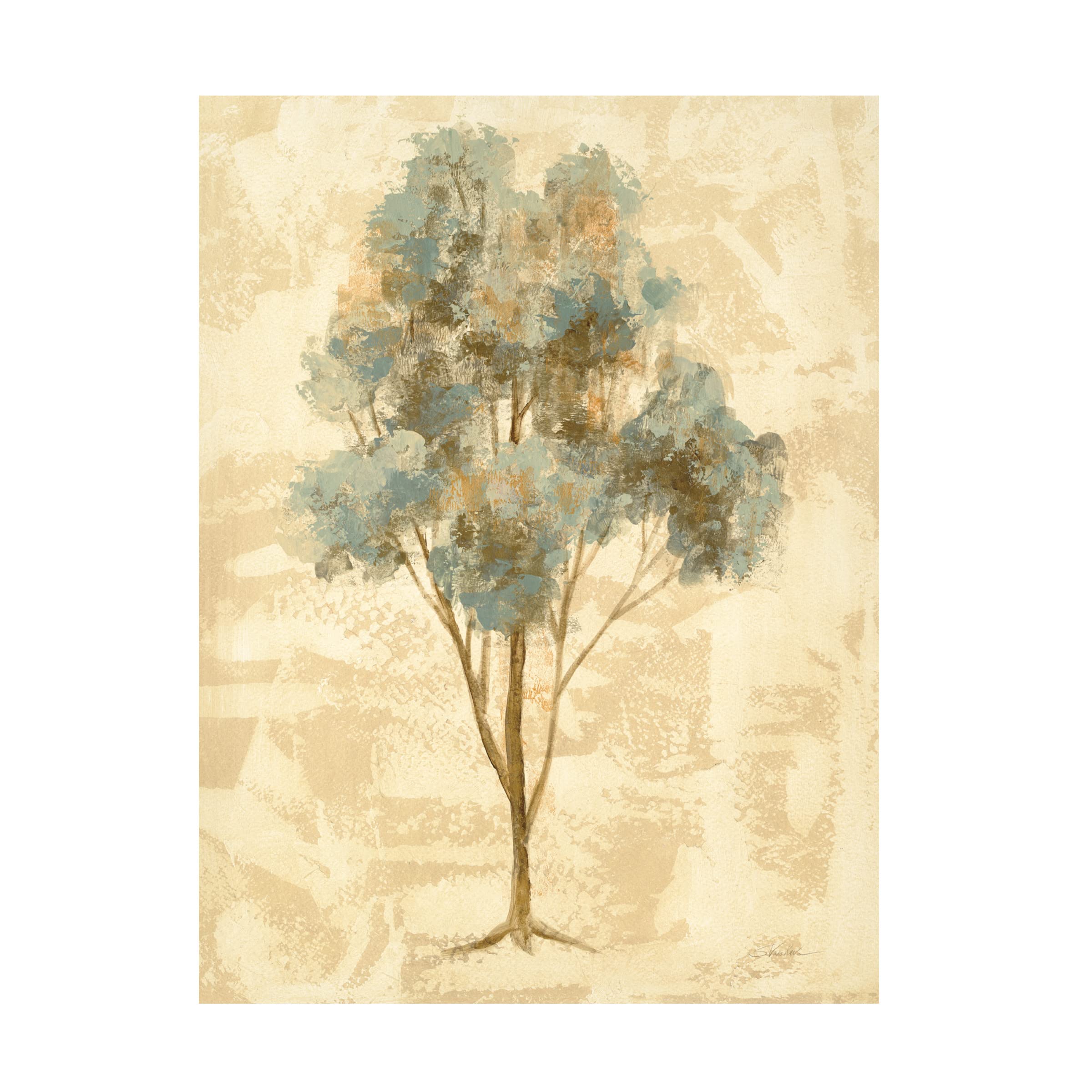 Silvia Vassileva 'Ethereal Tree III' Canvas Wall Art Print - Modern Abstract Nature Painting for Living Room, Bedroom & Office Decor