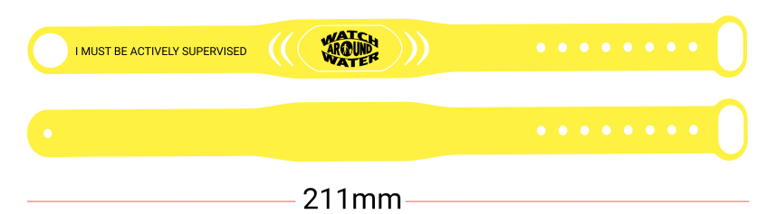 Waterproof RFID Wristband for Events & Swimming - Secure Contactless Payment & Access Control for Pools, Beaches & Water Parks