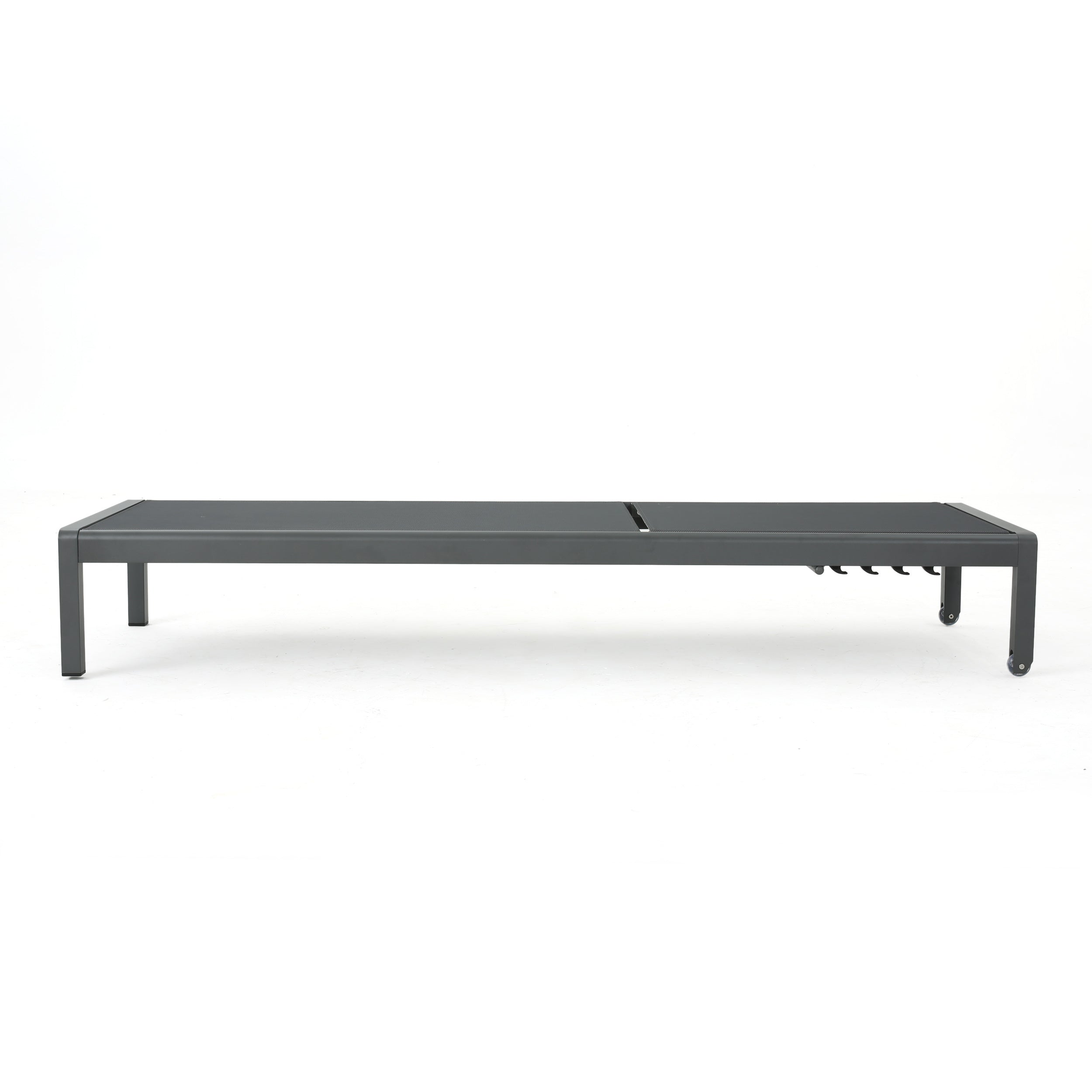 Cape Coral KD Chaise Lounge Grey - Modern Outdoor Patio Furniture for Poolside, Garden, and Backyard Relaxation