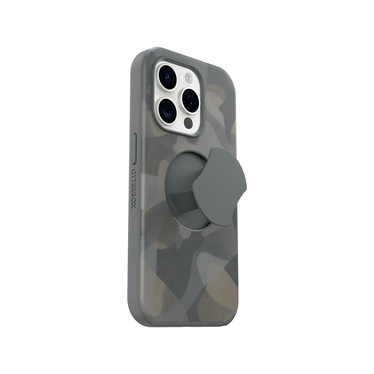 OtterBox OTTERGRIP Protective Case for iPhone 15 Pro - Iron Camo Design | Military-Grade Drop Protection | Slim & Grip Texture | Perfect for Outdoor Adventures, Work & Daily Use