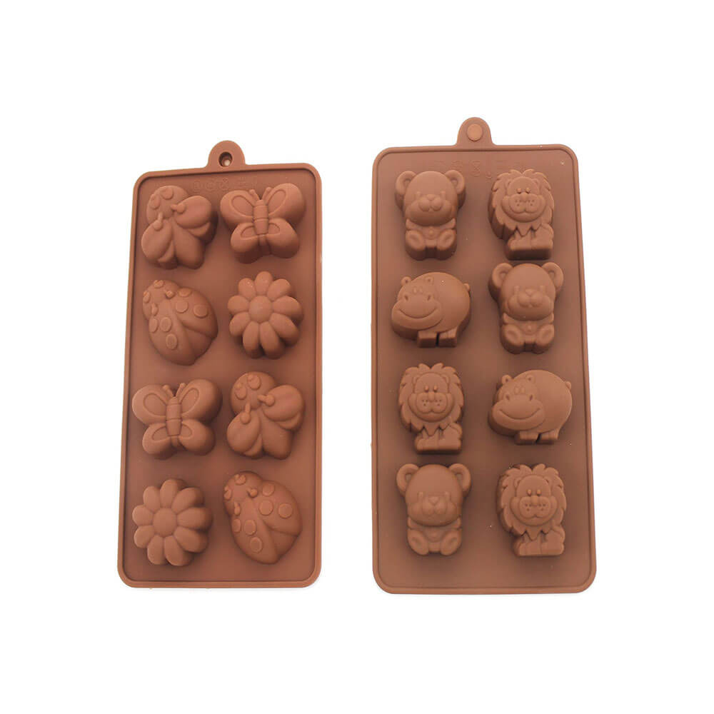 Premium Amanda Silicone Candy Molds Set of 2 - Non-Stick Baking Molds for Chocolate, Gummies & DIY Treats - Perfect for Holidays, Birthday Parties & Home Baking