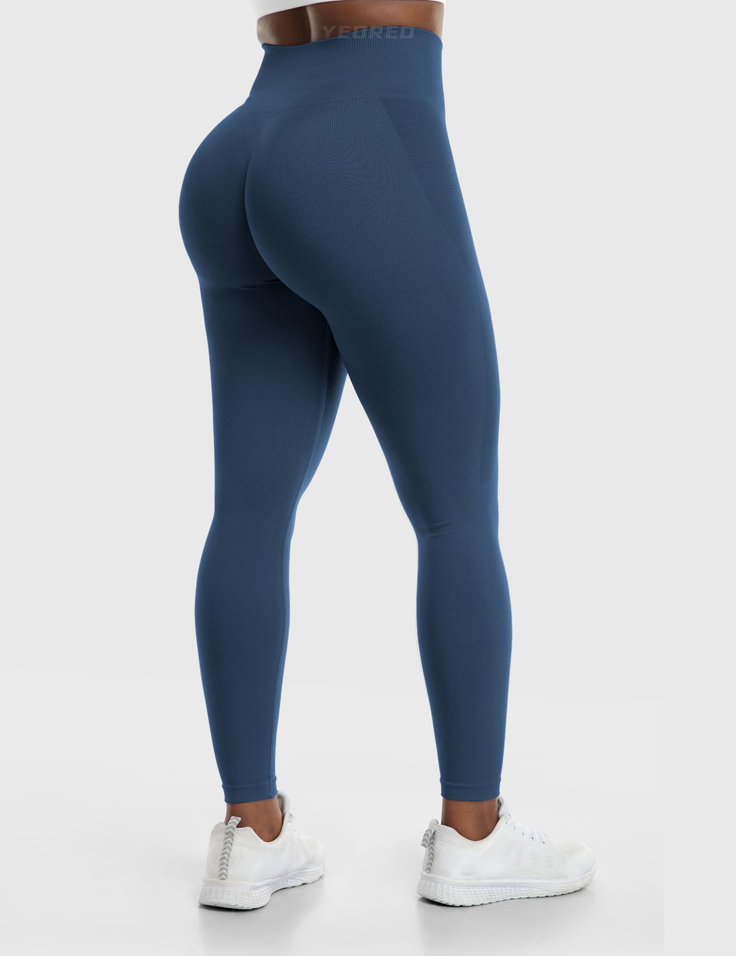 YEOREO Women's Seamless Scrunch Butt Lifting Leggings - High Waisted Gym Workout Yoga Athletic Pants for Running, Training & Everyday Wear