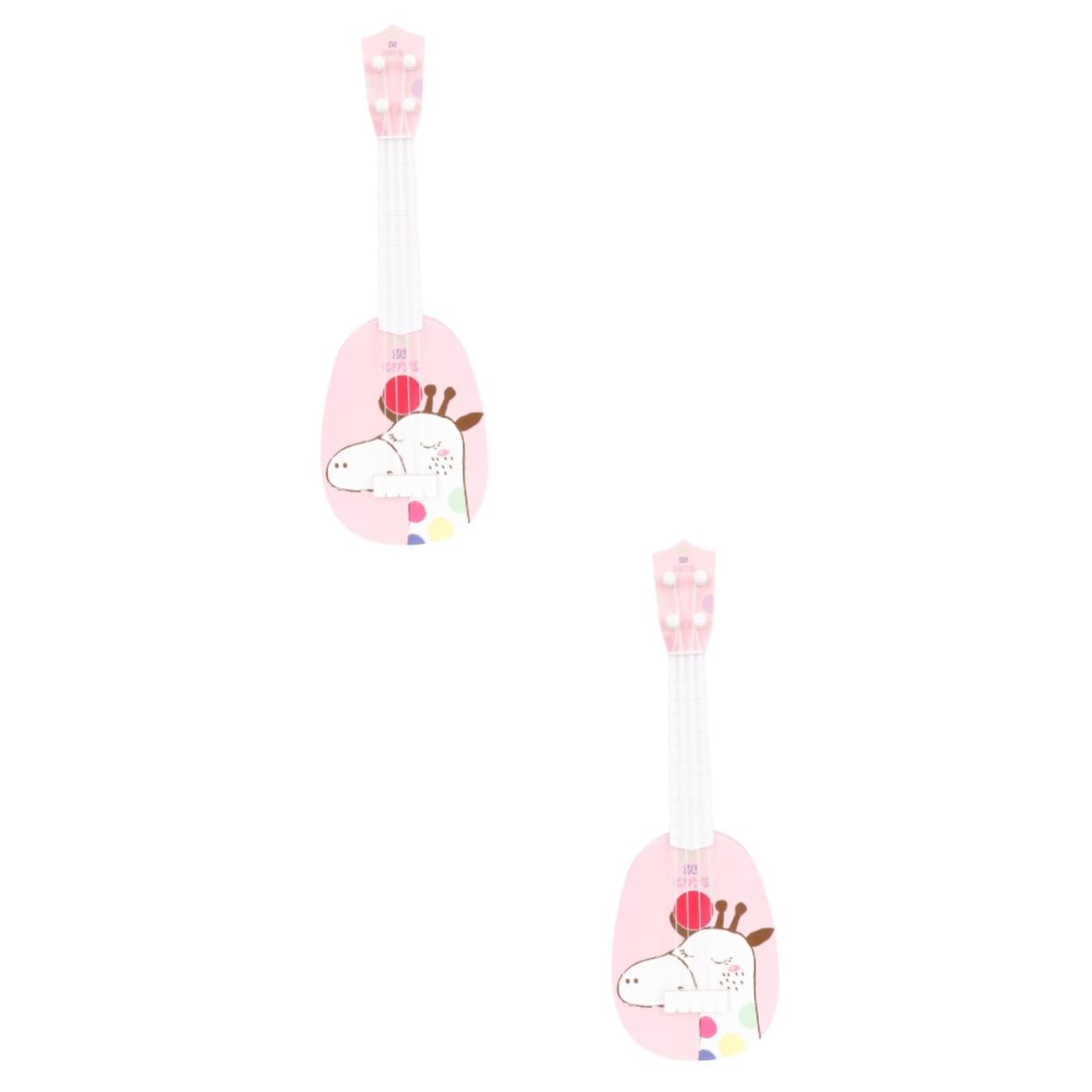 iBasenice 2-Piece Kids Toy Ukulele Set - Colorful ABS Plastic Mini Guitar Musical Instrument for Children | Perfect for Birthday Gifts, Music Learning & Pretend Play