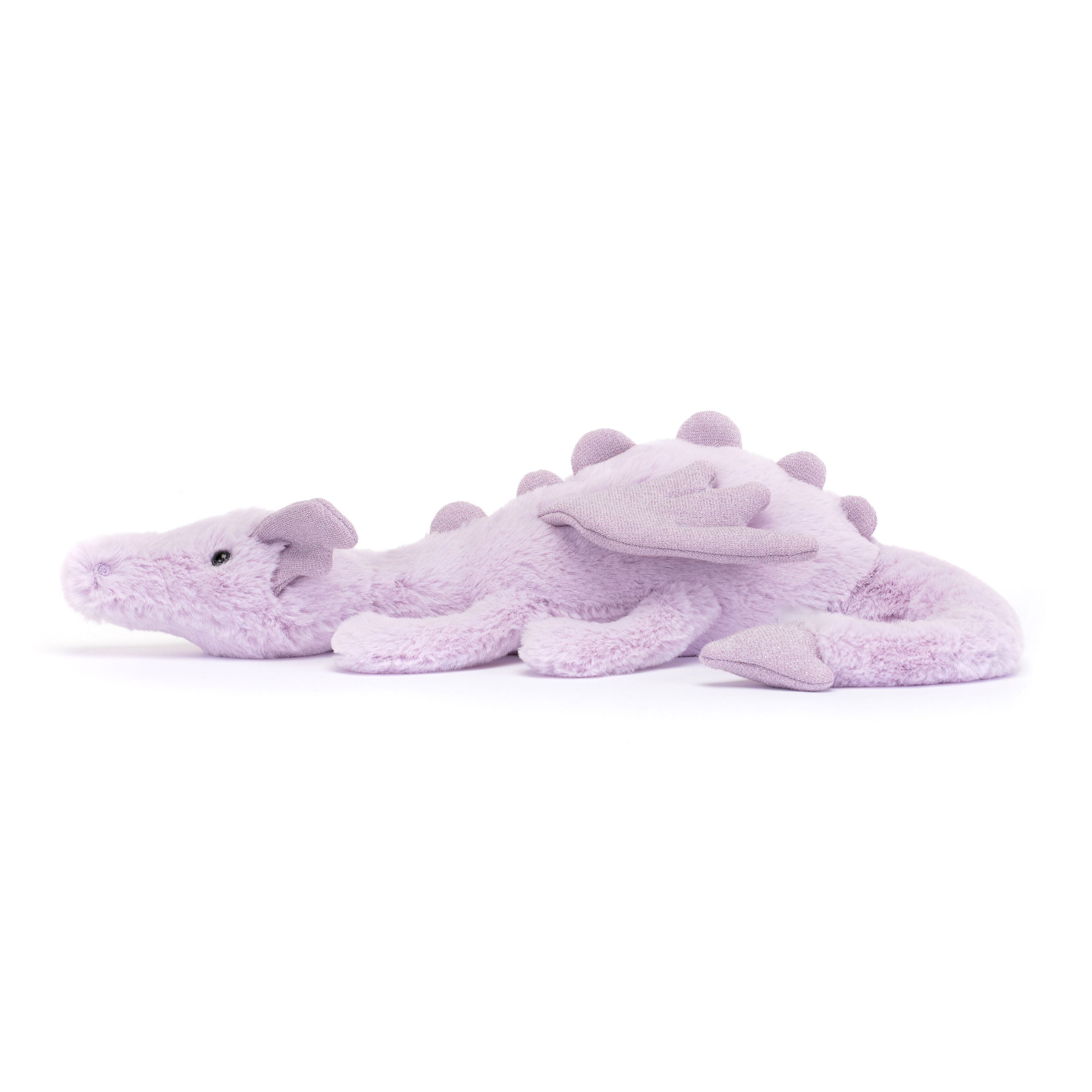Little Lavender Dragon Plush Toy - Soft Cute Stuffed Animal for Kids, Girls & Boys | Perfect for Bedtime Cuddles, Nursery Decor & Gift Giving