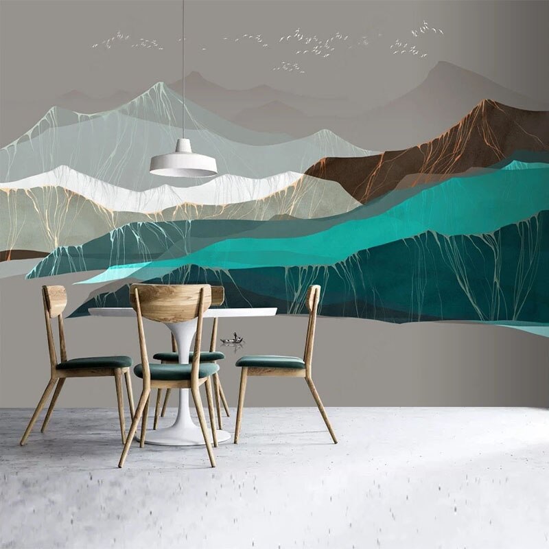 Premium Mountains Wallpaper for Home Wall Decor - Self-Adhesive & Removable - Perfect for Living Room, Bedroom, and Office
