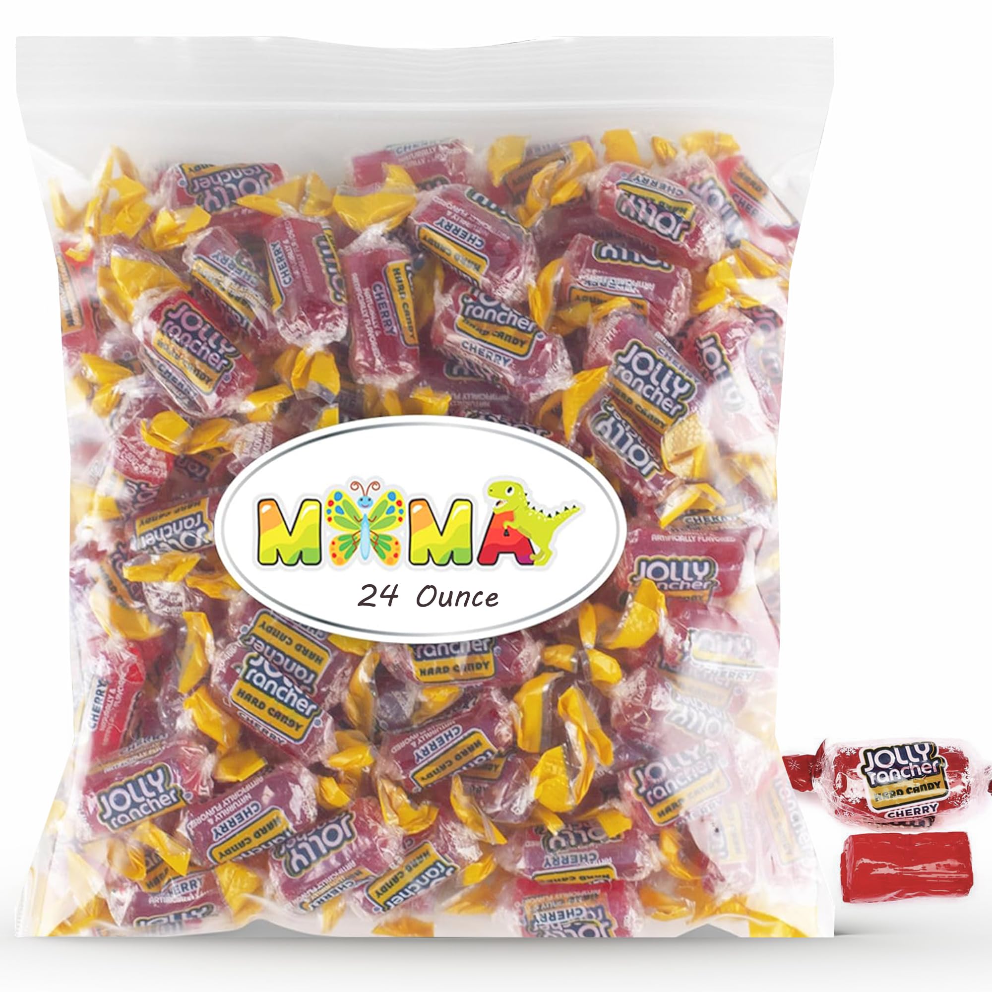 Jolly Ranchers Hard Candy Cherry - 1.5 lb Fruit Flavored Candy Made with Real Juice | Gluten Free Individually Wrapped Treats | Perfect for Easter Baskets, Party Favors & Office Snacks