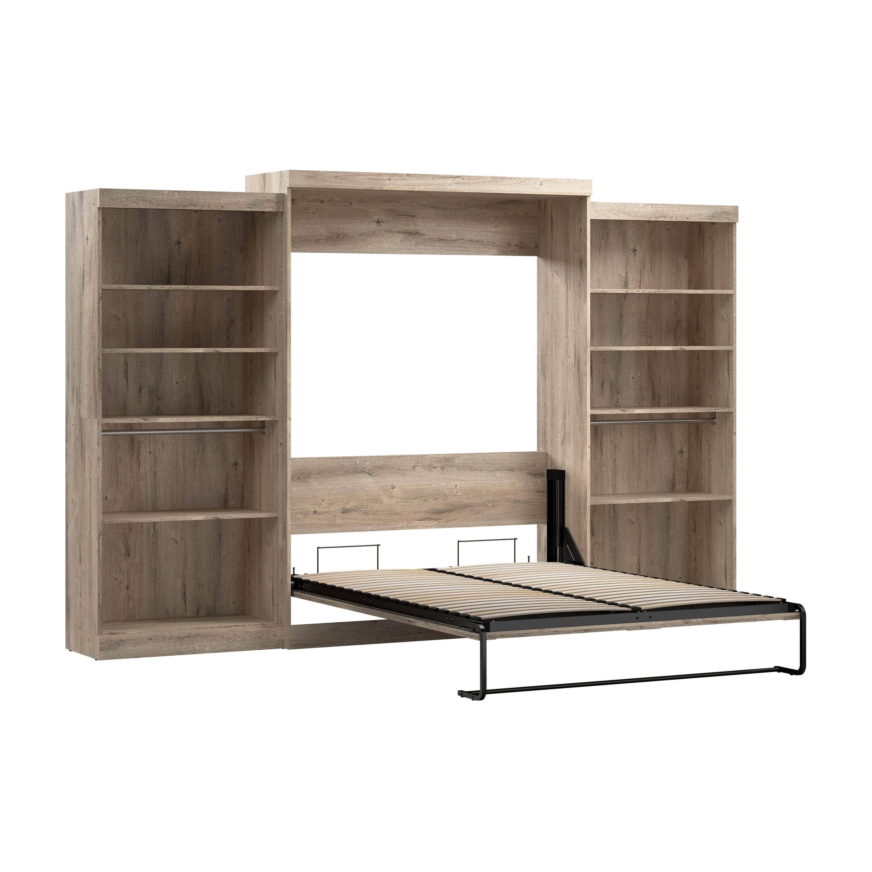 Pur Queen Murphy Wall Bed with 2 Storage Units - 136