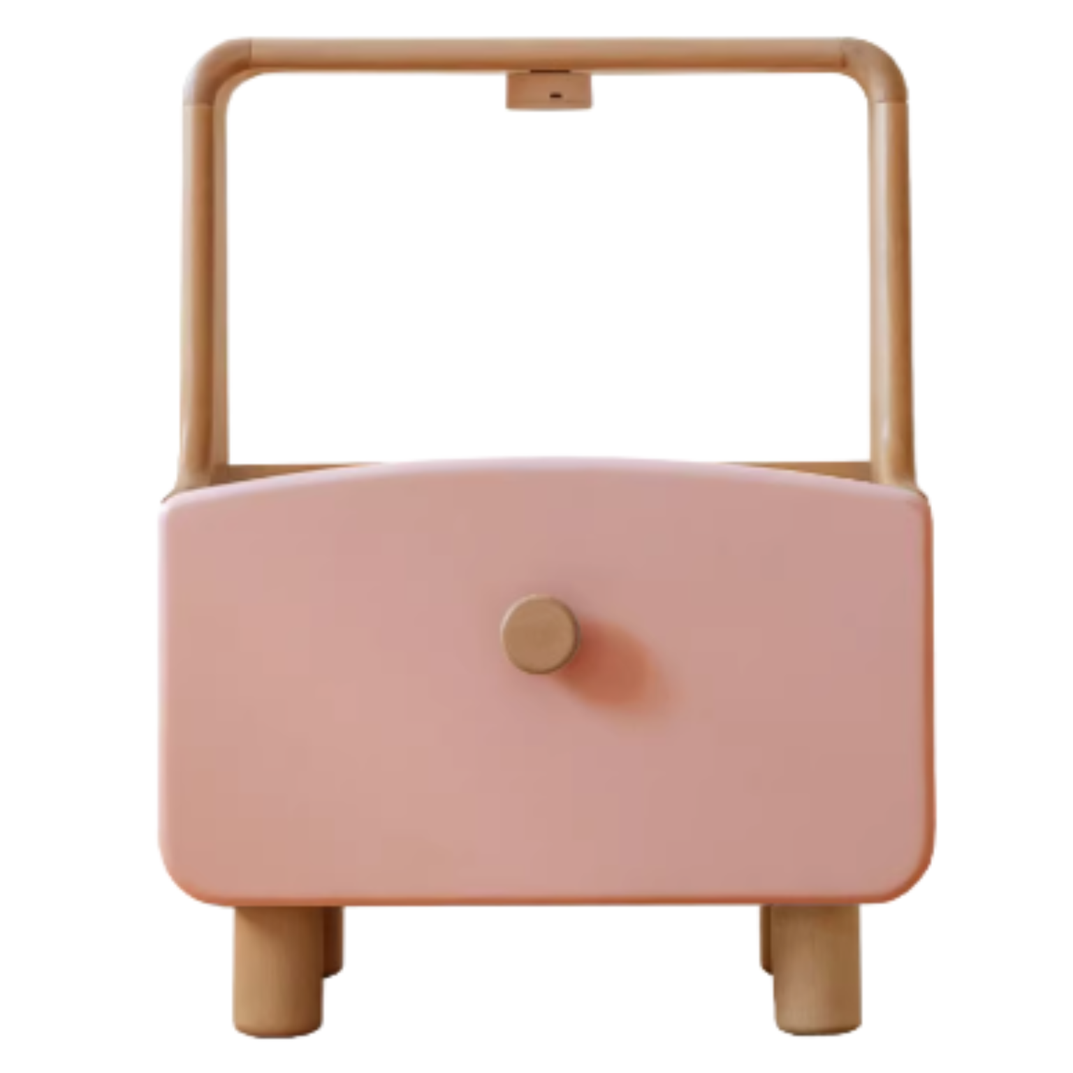 17.3x13.8x22.6 inch / 44x35x57.5 сm / Pink Color / Beech Nightstand