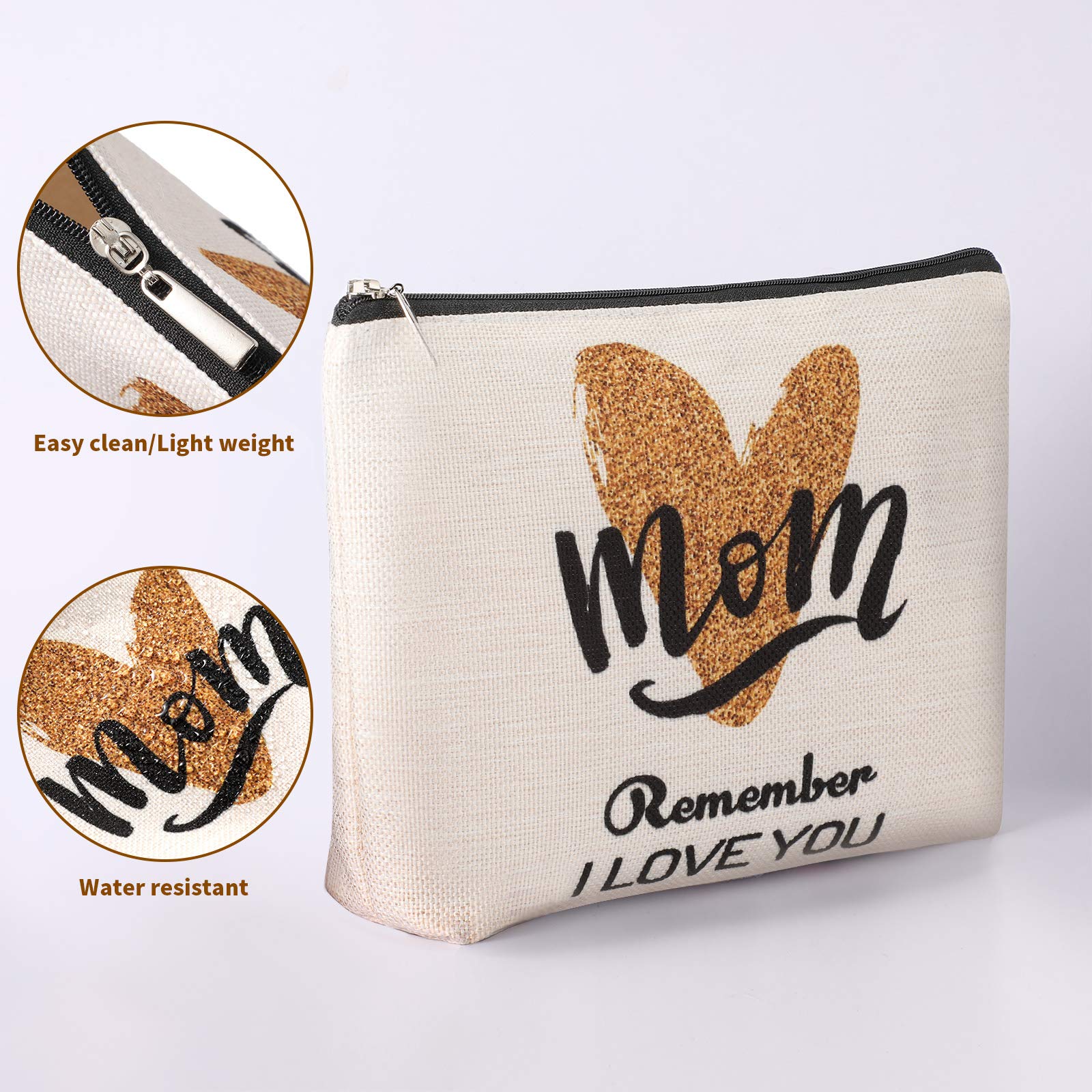 Double-Sided Printing Waterproof Makeup Bag for Travel - Cosmetic Pouch with Zipper Storage for Toiletries | Perfect Gift for Mom on Mother's Day, Birthday & Thanksgiving | Great for Travel, Gym & Daily Organizer