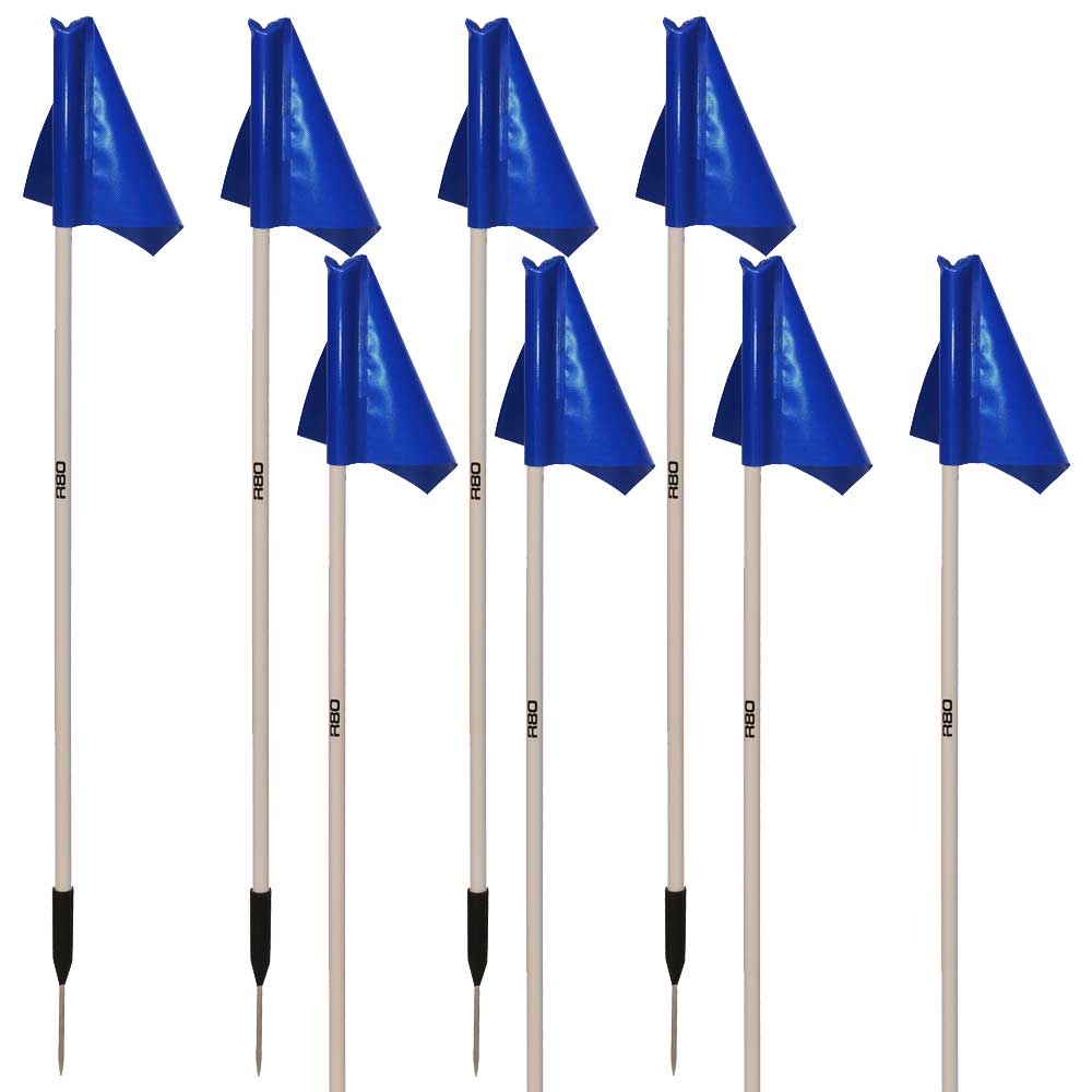 Premium Sideline Pole and Top Tarp Flag Sets for Sports Events - Durable Outdoor Football, Soccer & Tailgating Accessories