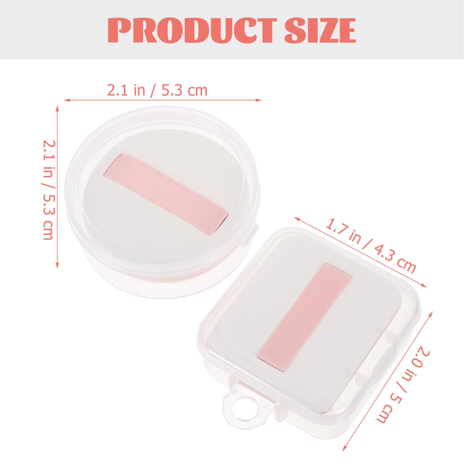 EXCLUZO 2-Pack Powder Puffs & Makeup Sponges - Foundation Blender for Wet or Dry Use - Soft Makeup Puffs for Women & Girls - Perfect for Liquid, Powder & Cream Foundation Application