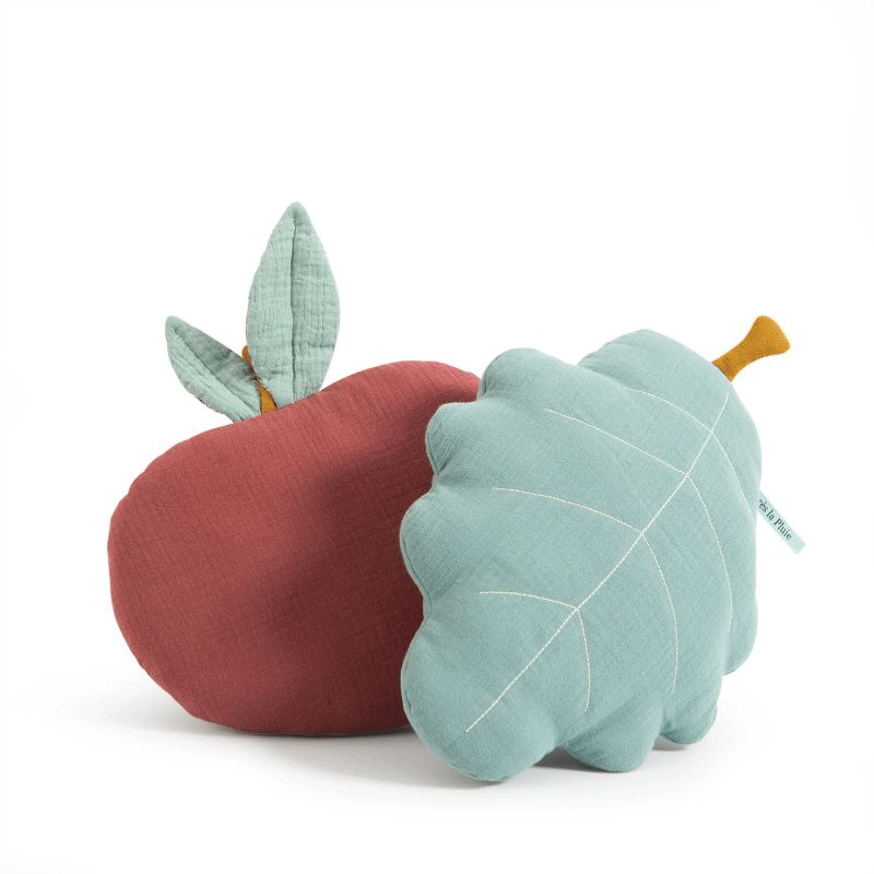 Après la Pluie Apple Cushion by Lucille Michieli - Decorative Throw Pillow for Living Room, Bedroom & Nursery - Soft Home Decor Accent for Cozy Spaces