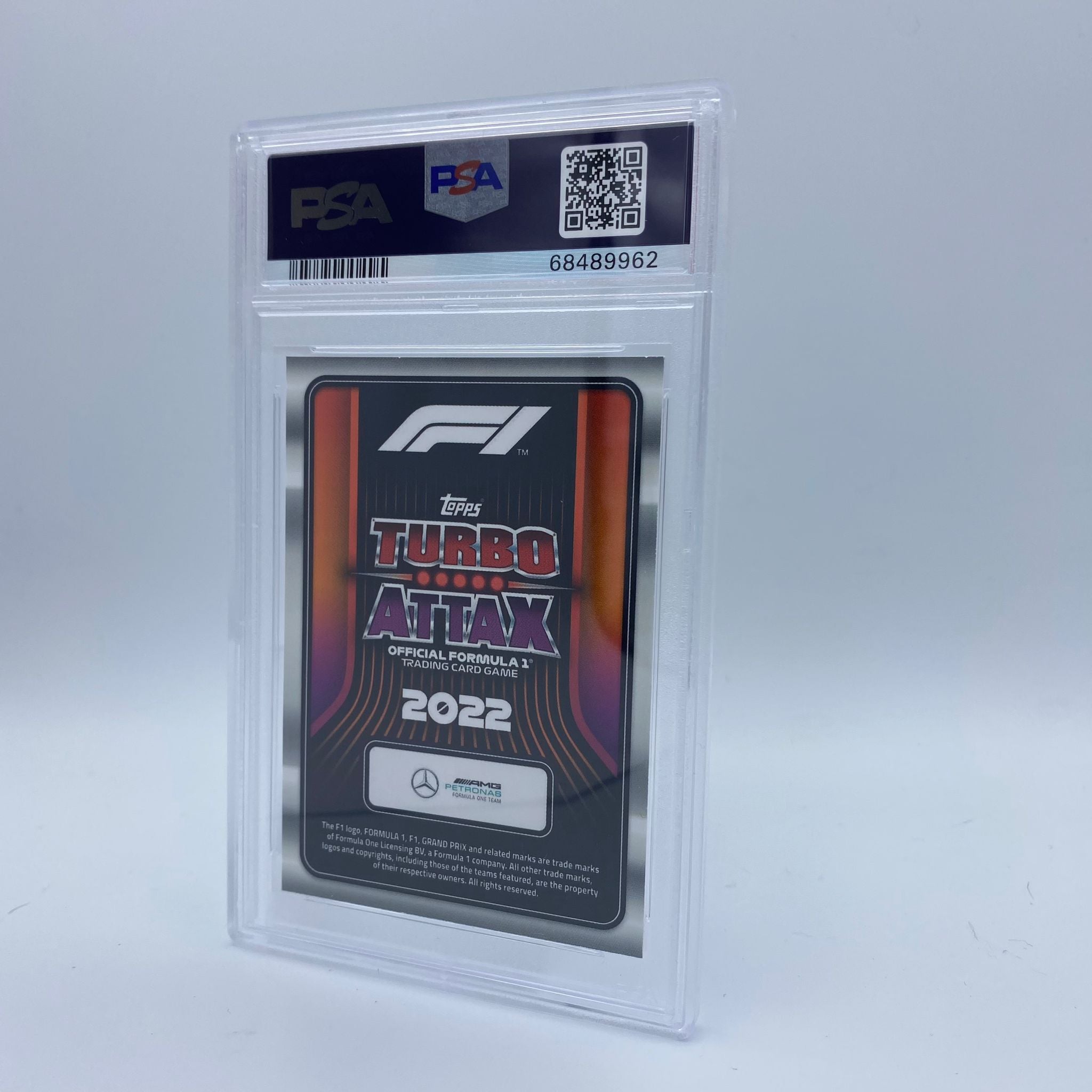 PSA 9 Graded Lewis Hamilton Union Flag #LE4UR Turbo Attax 2022 Limited Edition - Perfect for F1 Collectors, Sports Memorabilia Displays & Racing Enthusiasts