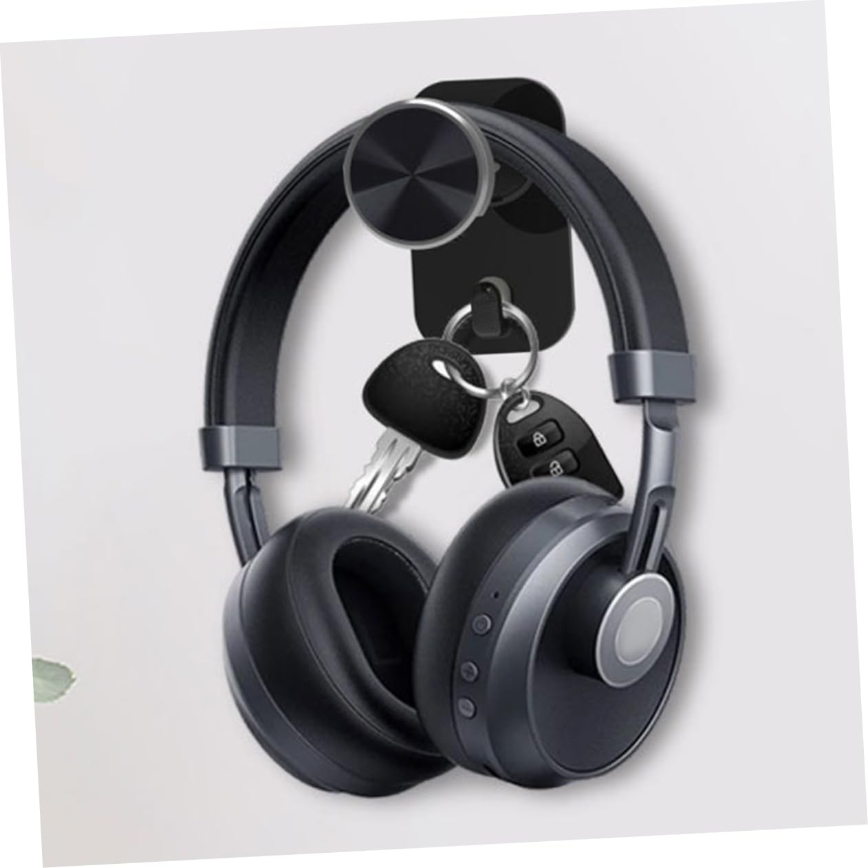 HOOTNEE Headphone Wall Mount - Easy Stick-On Headset Hanger for Over-Ear & On-Ear Headphones - Flexible & Space-Saving Organizer for Office, Study Room, Gaming Setup & Home Use