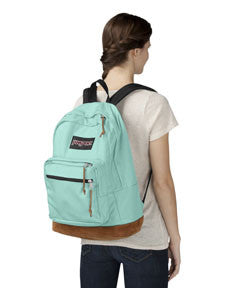 JANSPORT Right Pack Backpack - Lightweight Durable School & Travel Backpack with Laptop Sleeve, Aqua Dash Color - Perfect for College, Work & Outdoor Adventures