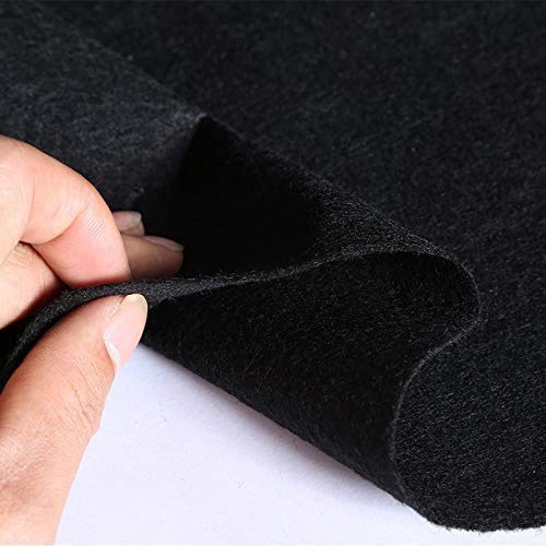 Black Carpet Runner for Wedding & Party Decor - 2.2mm Thick Polyester Aisle Runner for Prom, Indoor & Outdoor Events - Perfect for Ceremonies, Receptions & Special Occasions