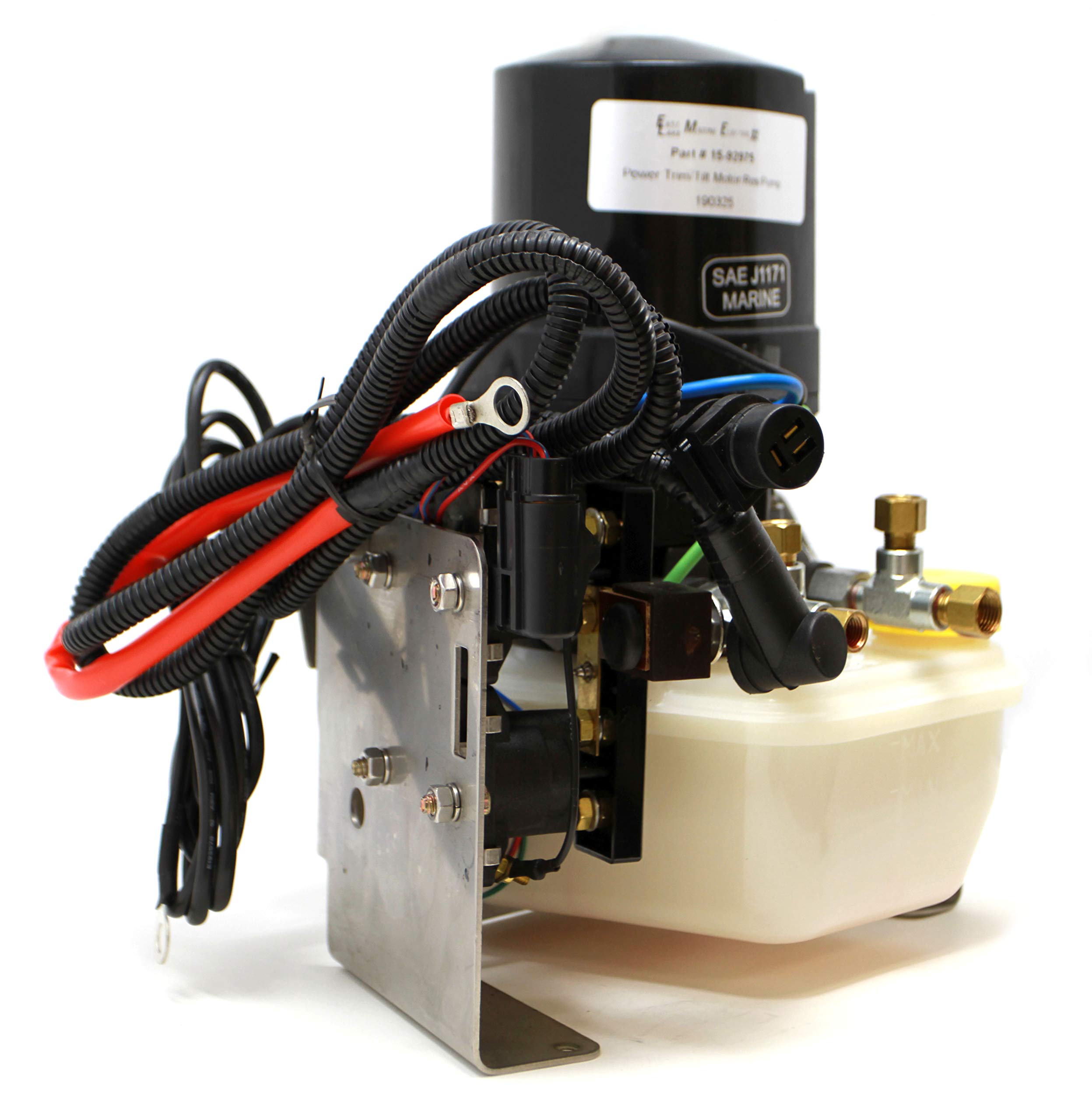 ELM Products Compatible with Mercury Outboard PT Motor, Reservoir, Pump & Bracket - Complete Late Model Replacement for Early Style Prestolite Unit | Perfect for Marine Engine Repair & Boat Maintenance