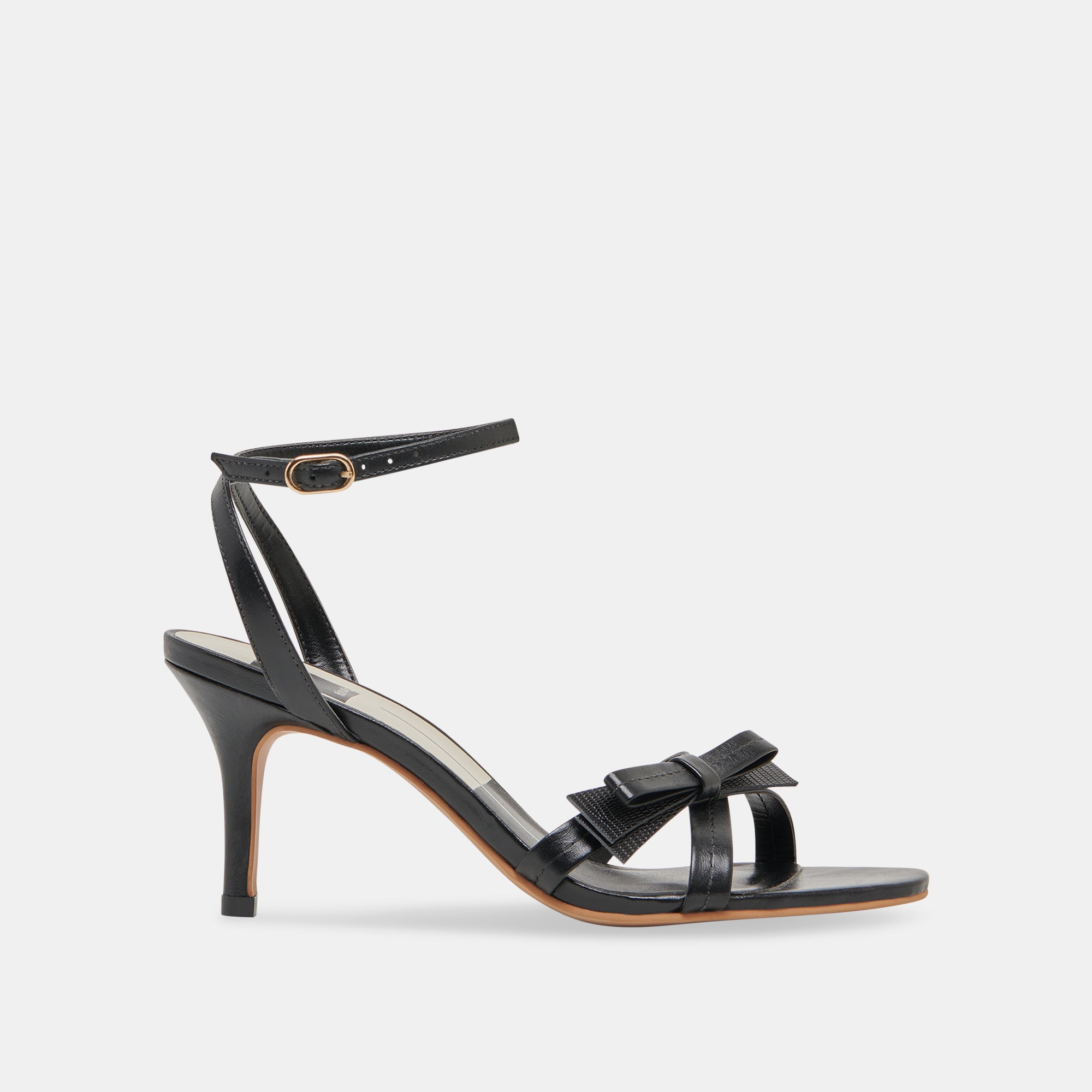 GALOR Women's Black Leather High Heels - Stylish & Comfortable Dress Shoes for Party, Wedding & Evening Events