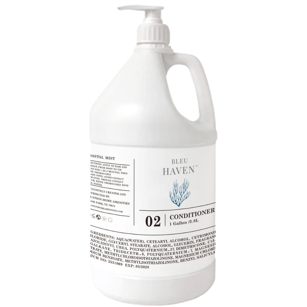 Bleu Haven Coastal Mist Conditioner Refill - Hydrating & Nourishing Hair Care for Dry & Damaged Hair - Perfect for Beach Lovers & Saltwater Hair Repair