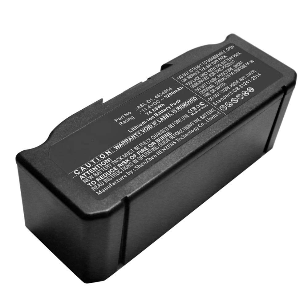 Synergy Digital Vacuum Cleaner Battery - 14.4V 5200mAh Li-ion Replacement Battery for 7150 Vacuum Cleaner, Compatible with 4624864 & ABL-D1 Models - Perfect for Deep Cleaning Carpets, Hard Floors, and Pet Hair Removal