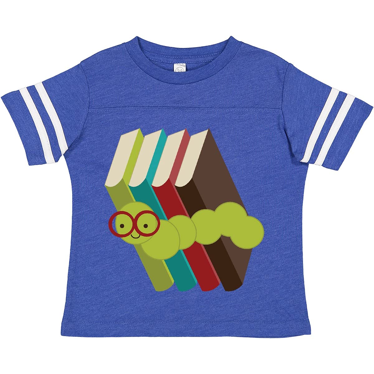 Inktastic Bookworm Toddler T-Shirt - Cute Reading-Themed Kids Tee for Book Lovers | Perfect for Library Visits, Storytime & Reading Activities