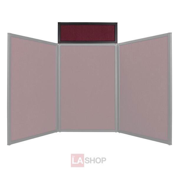 TheLAShop Burgundy Tabletop Folding Panel Display Board - Perfect for Trade Shows, Exhibitions, and Retail Store Promotions
