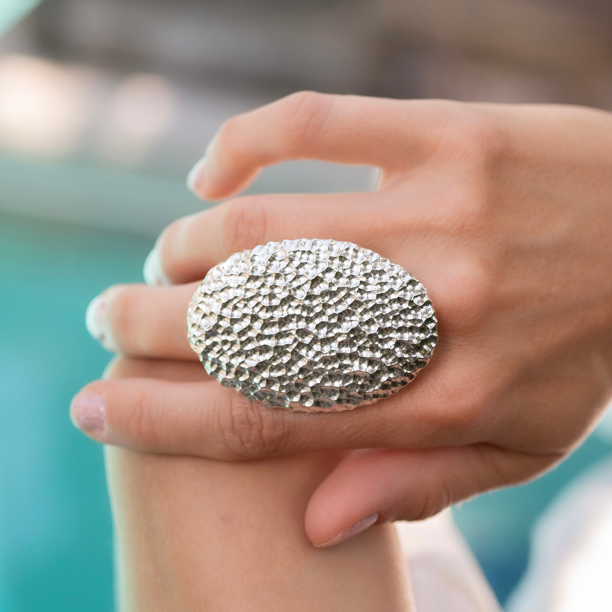 Elegant Domed Statement Ring for Women - Trendy Gold & Silver Fashion Jewelry - Perfect for Parties, Weddings & Everyday Wear