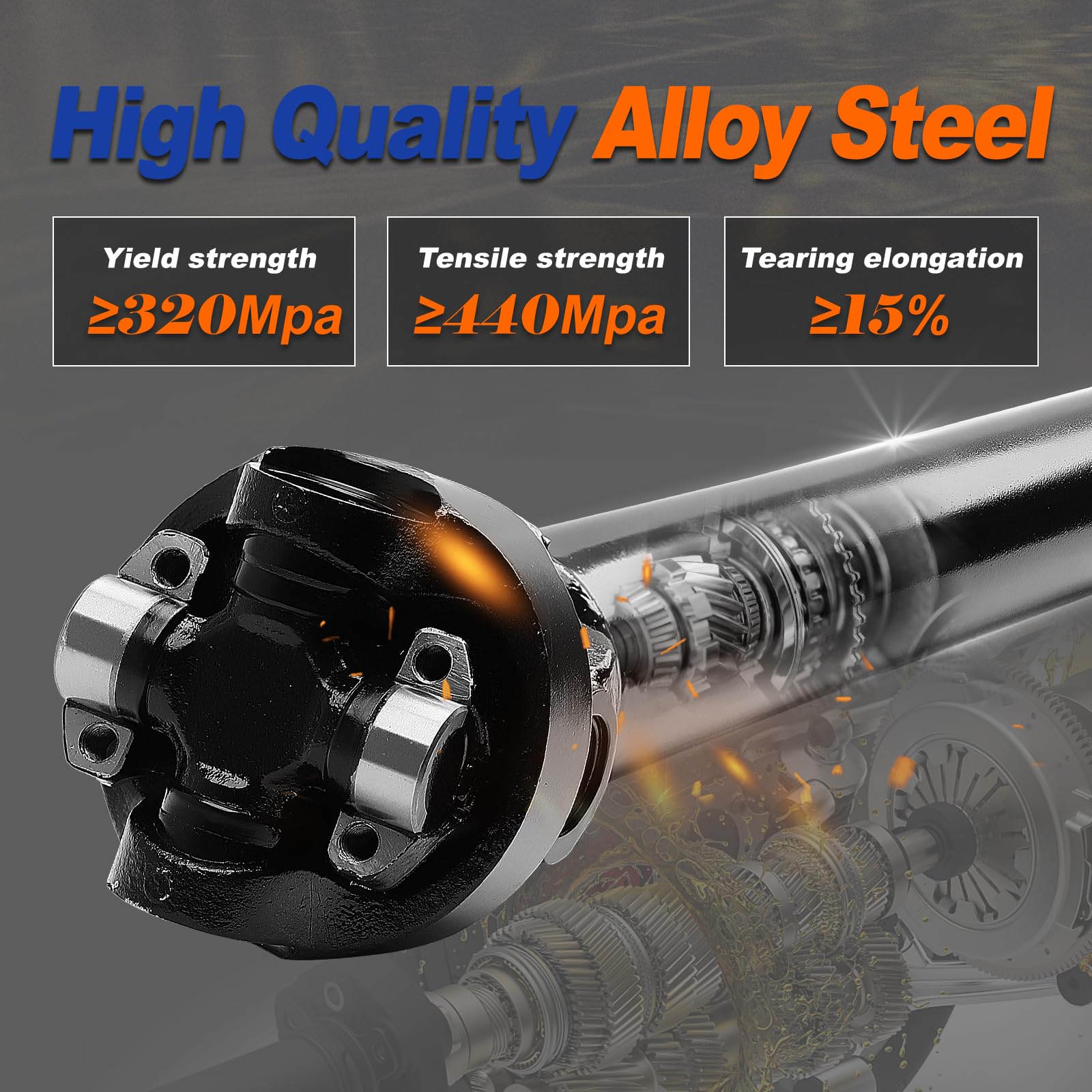 Jeep TJ 1997 Front Drive Shaft Assembly Replacement - Compatible with Jeep Wrangler 1997 5-Speed Manual Transmission | Perfect for Off-Roading, Trail Driving & 4x4 Adventures