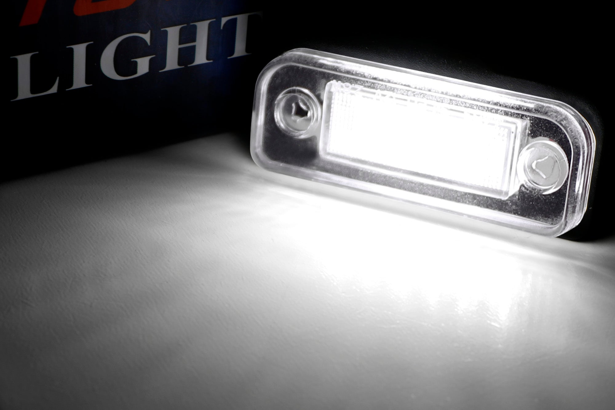 Direct Bolt-On Replacement White Full LED License Plate Lights for 2012-2016 Tesla Model S - Upgrade Your Car Lighting for Nighttime Safety & Style