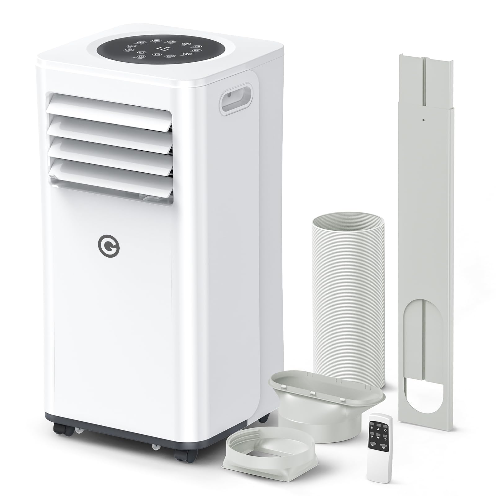 Portable Air Conditioner 9000 BTU - 4-in-1 AC Unit with Dehumidifier, Cooling Fan, Digital Display & Remote Control - Window Kit Included - Cools Rooms Up to 269 Sq.Ft - Perfect for Bedrooms, Living Rooms, Home Offices & Small Apartments
