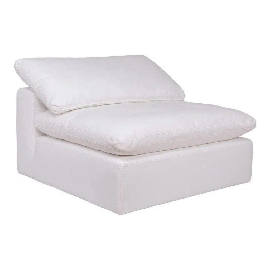 4-Piece Stain-Resistant White Modular Lounge Set - Modern Sectional Sofa for Living Room, Office, or Outdoor Patio - Easy to Clean & Durable Furniture