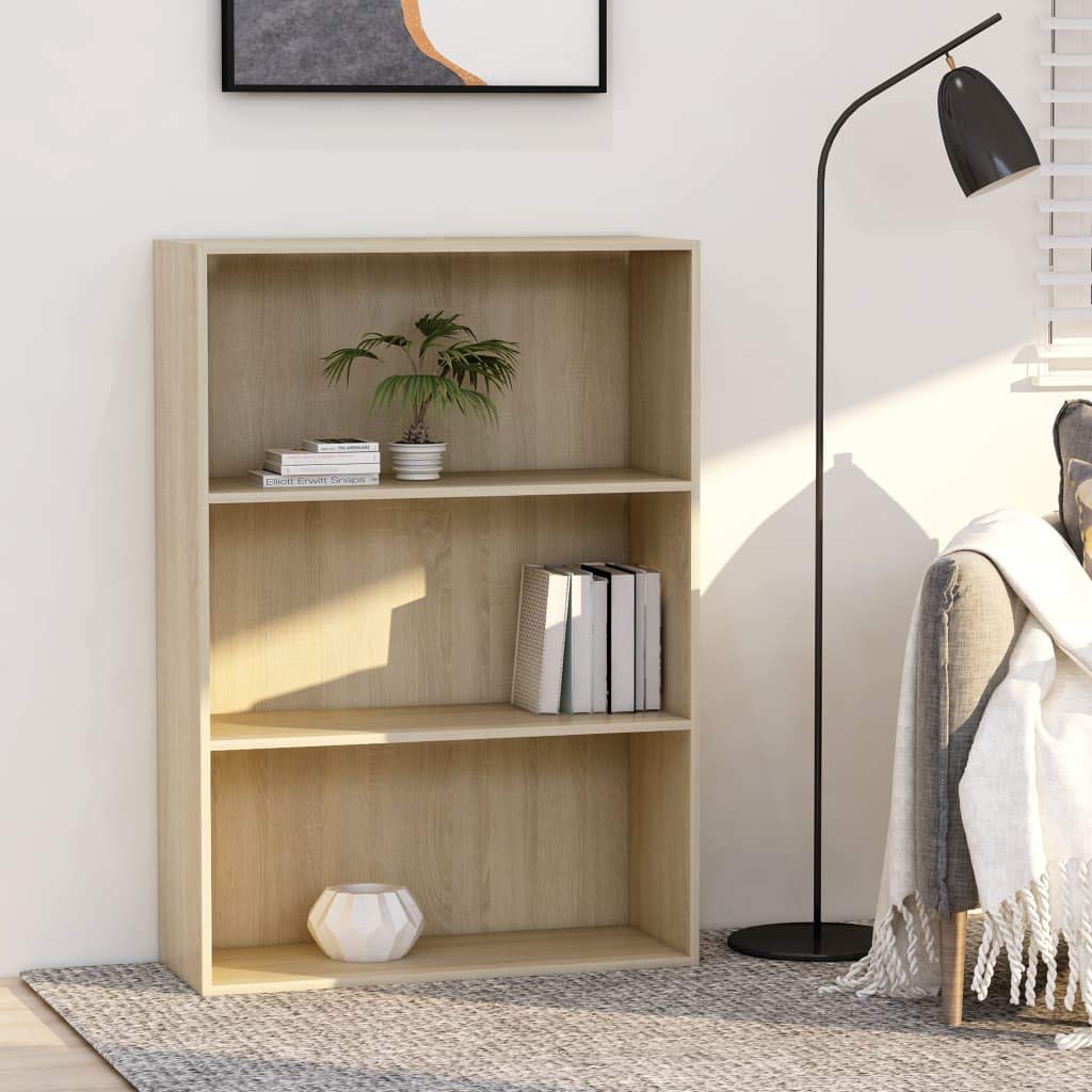 3-Tier Book Cabinet - Sonoma Oak 31.5