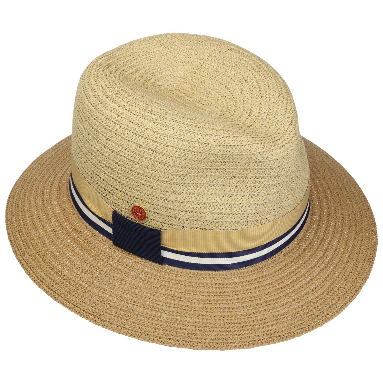 Stylish Mayser Nane Twotone Straw Hat for Women - Perfect for Travel, Beach, and Summer Outfits