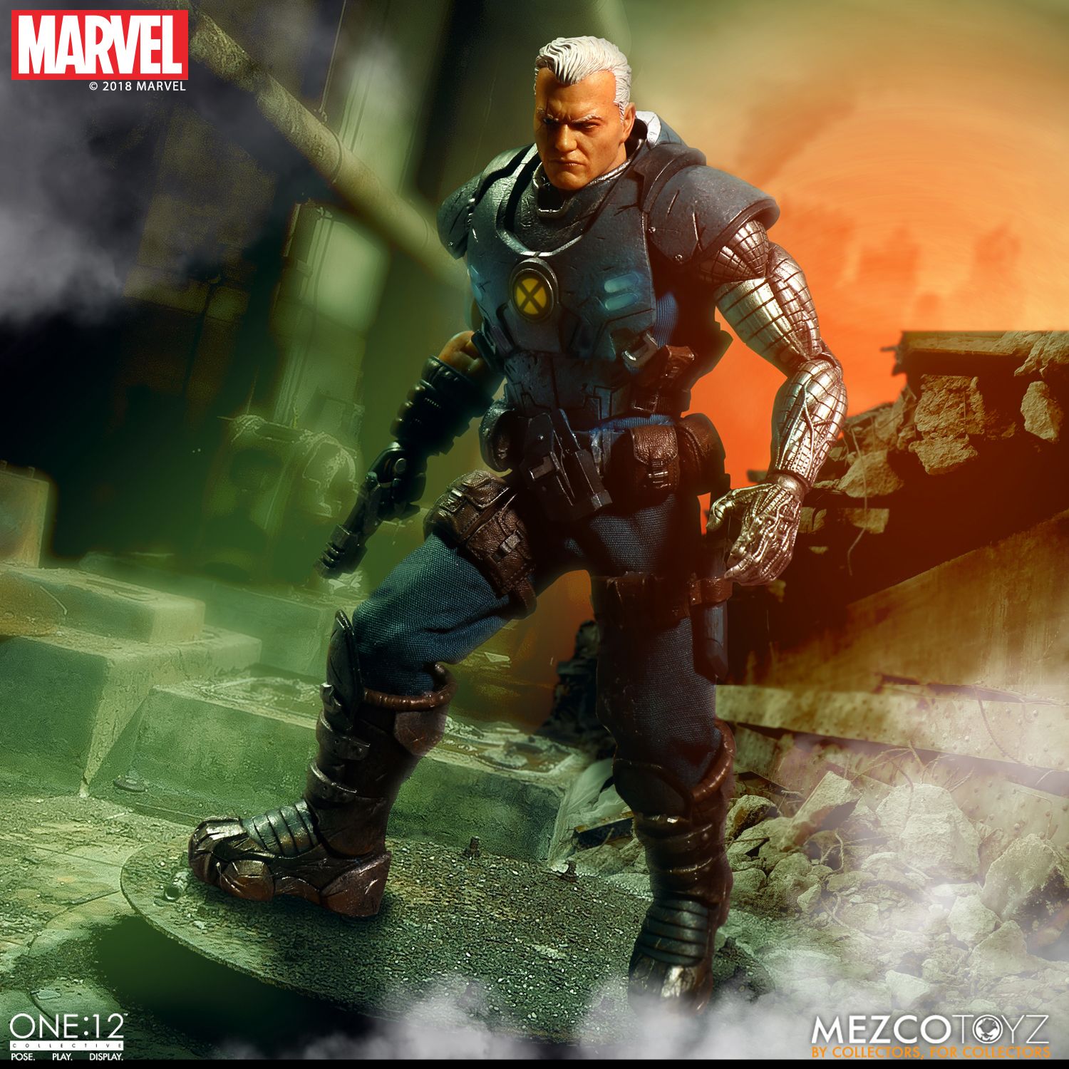 Mezco Toyz One:12 Collective Marvel Comics Cable 1/12 Scale Action Figure - Premium Collectible Toy for Marvel Fans, Gift for Comic Lovers | Display, Photography, Cosplay & Collection