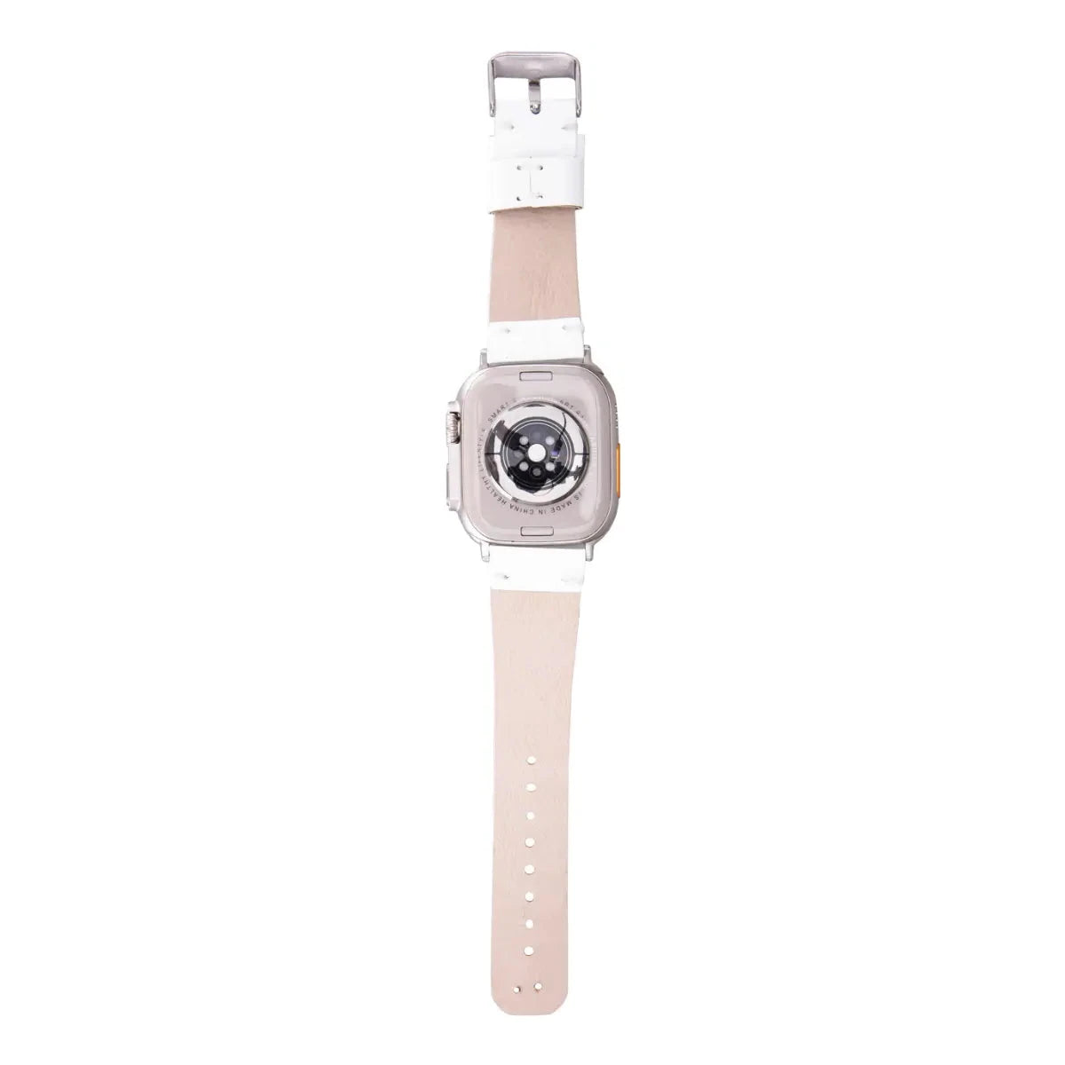 Premium White Leather Apple Watch Band - Classic & Stylish Replacement Strap for Apple Watch Series 1-9 & SE - Perfect for Work, Gym & Everyday Wear