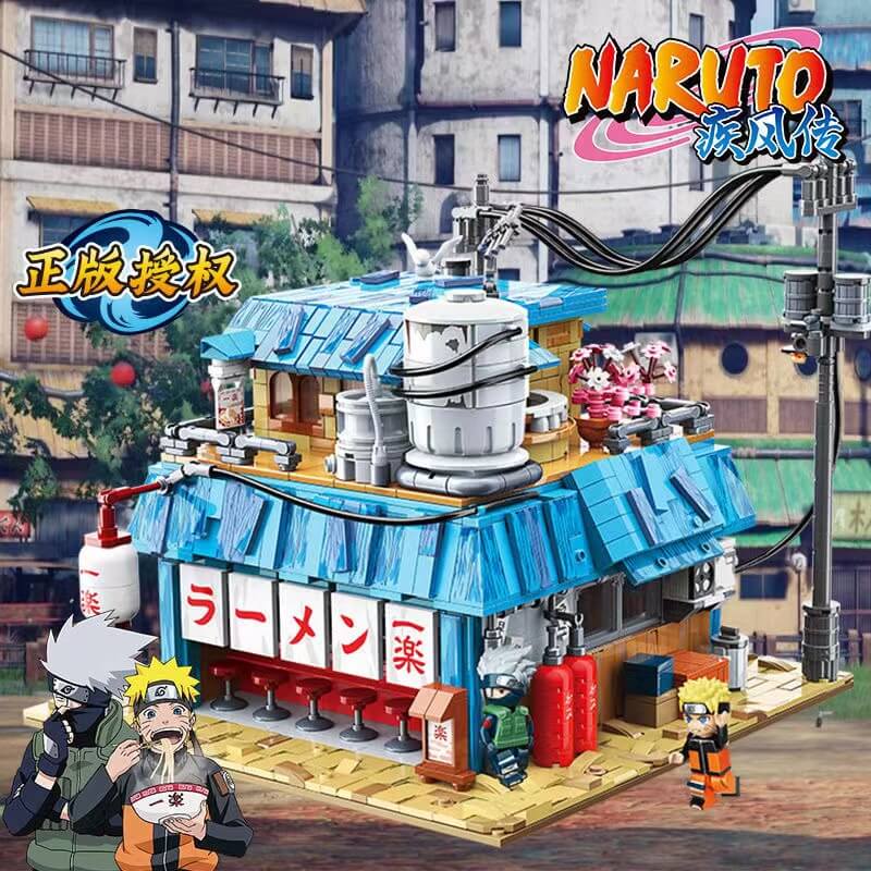 Keeppley K20509 Naruto Shippuden Ichiraku Ramen Shop Building Blocks Set - Anime Collectible Model Kit for Fans | Perfect for Home Decoration, Gift Giving & Anime Display Collections